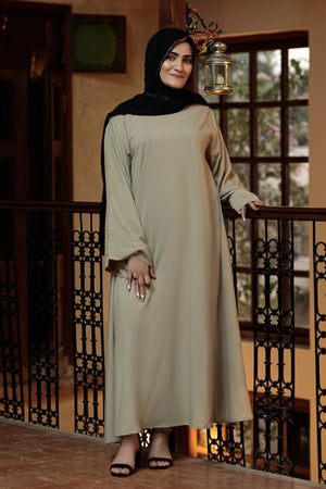 Cement Afifa Abaya- Areeba's Couture