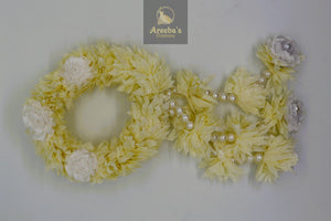 Flower mehndi gajra- Areeba's Couture