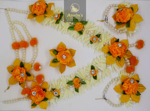 FLOWER JEWELLERY SETS- Areeba's Couture