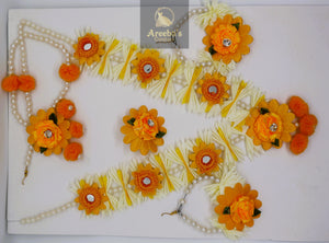 FLOWER JEWELLERY SETS- Areeba's Couture