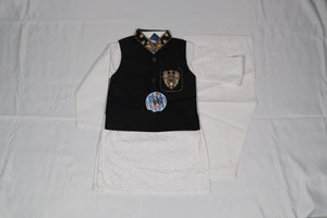 Black Boys Waistcoat suits- Areeba's Couture