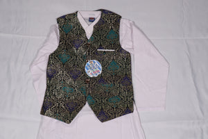 Black Zeus Boys Waistcoat suits- Areeba's Couture