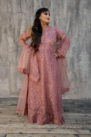 Dusty Rose Maxi- Areeba's Couture