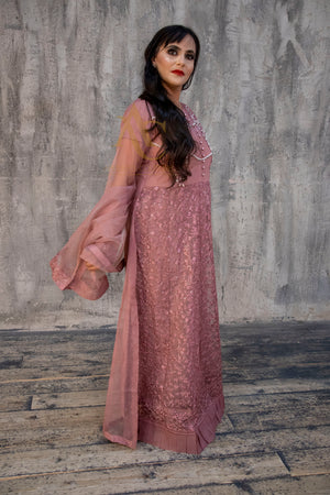 Dusty Rose Maxi- Areeba's Couture