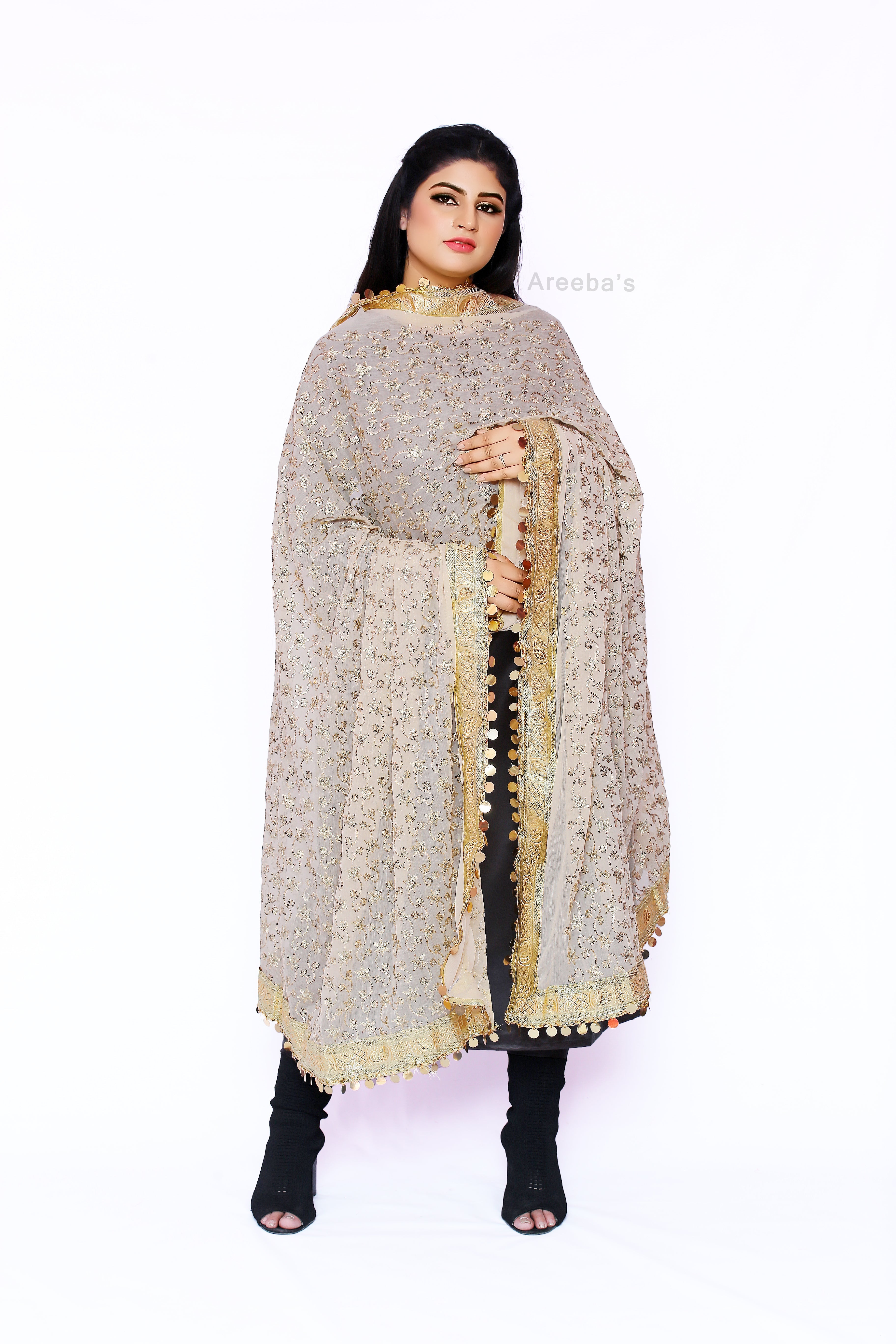 Cotton Seed Chiffon- Areeba's Couture