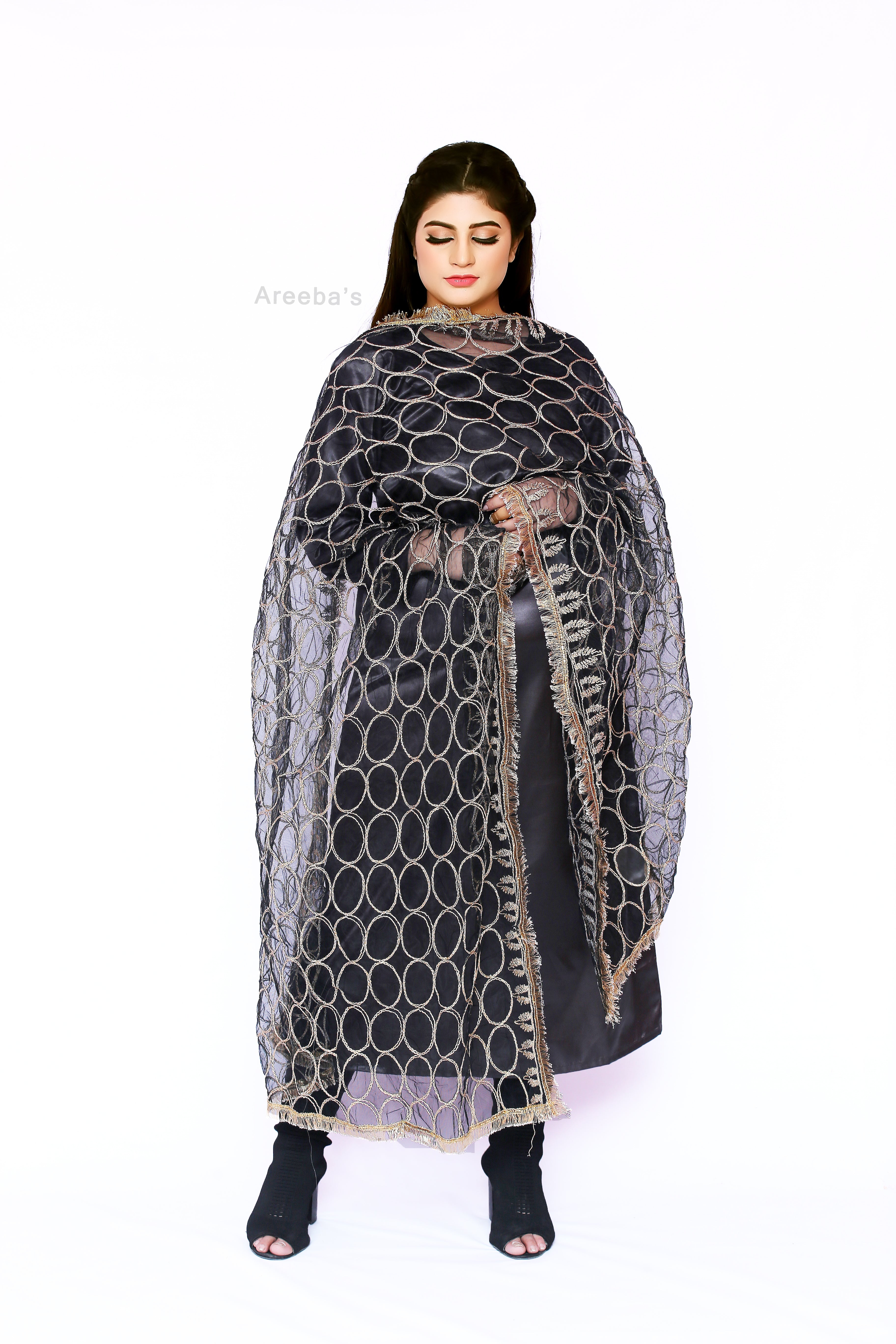 Black net- Areeba's Couture