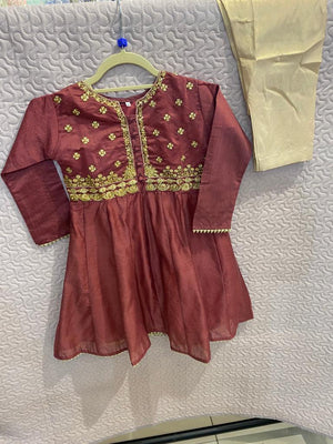Girls Pakistani dress sb11- Areeba's Couture
