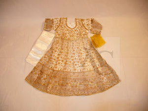 Heavy embroidered girls frock- Areeba's Couture