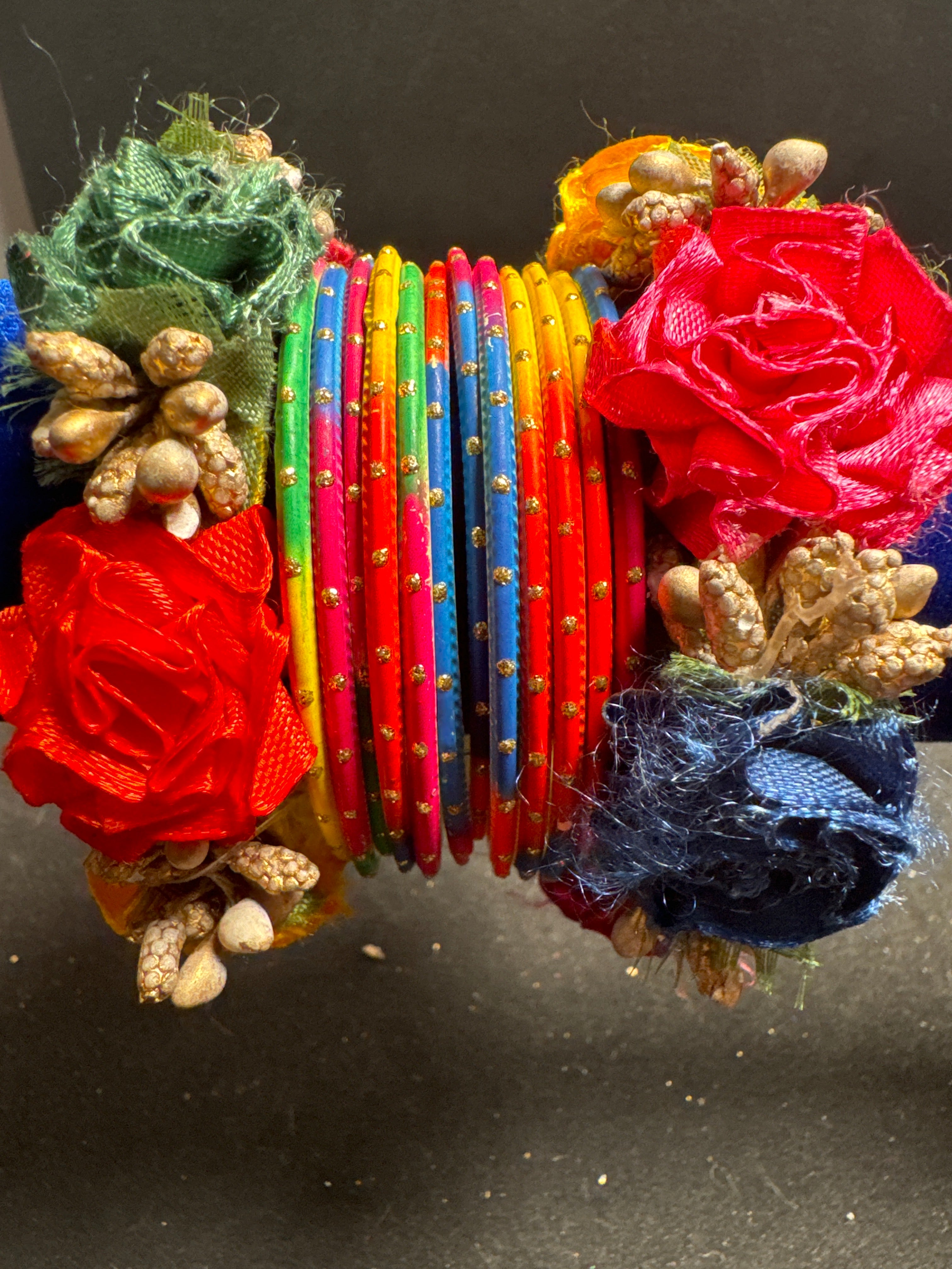 Flower bangles multicolour fb27