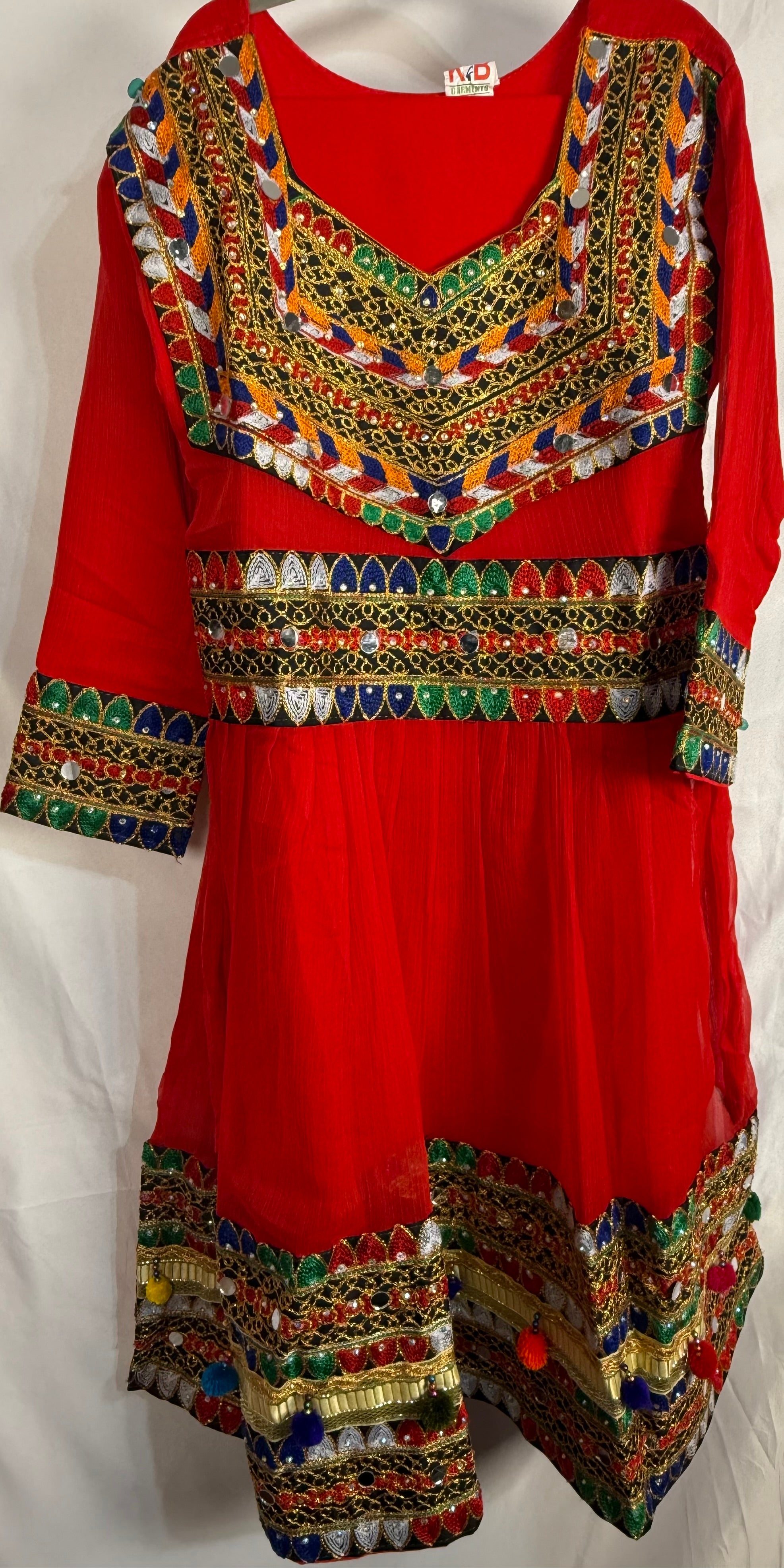 Afghan Style Girls Suit 3 Pcs For All Occasions/Events By Areeba'S Couture Casswg-5