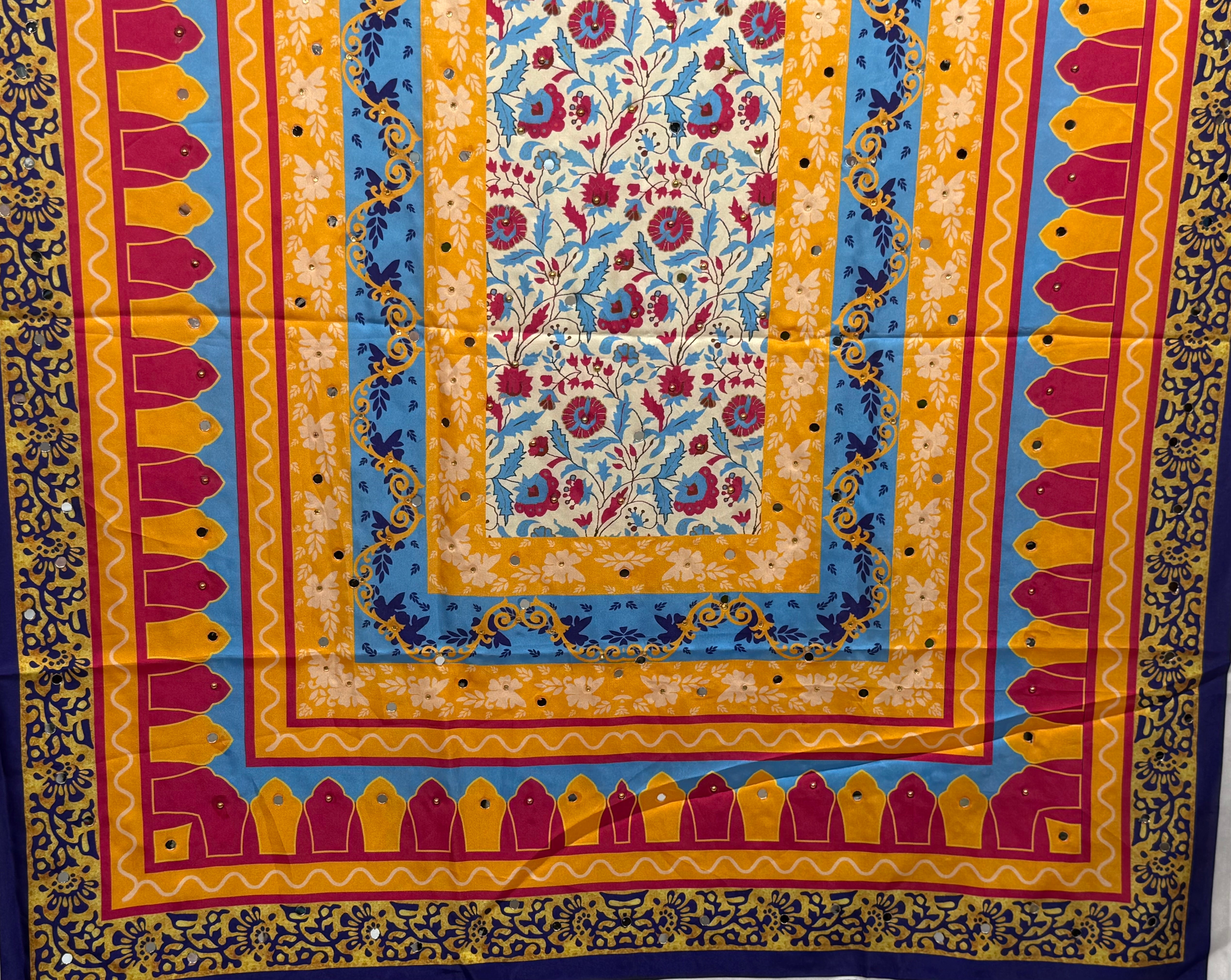Silk Multi Colour Dupptta Sd29 By Areeba'S Couture