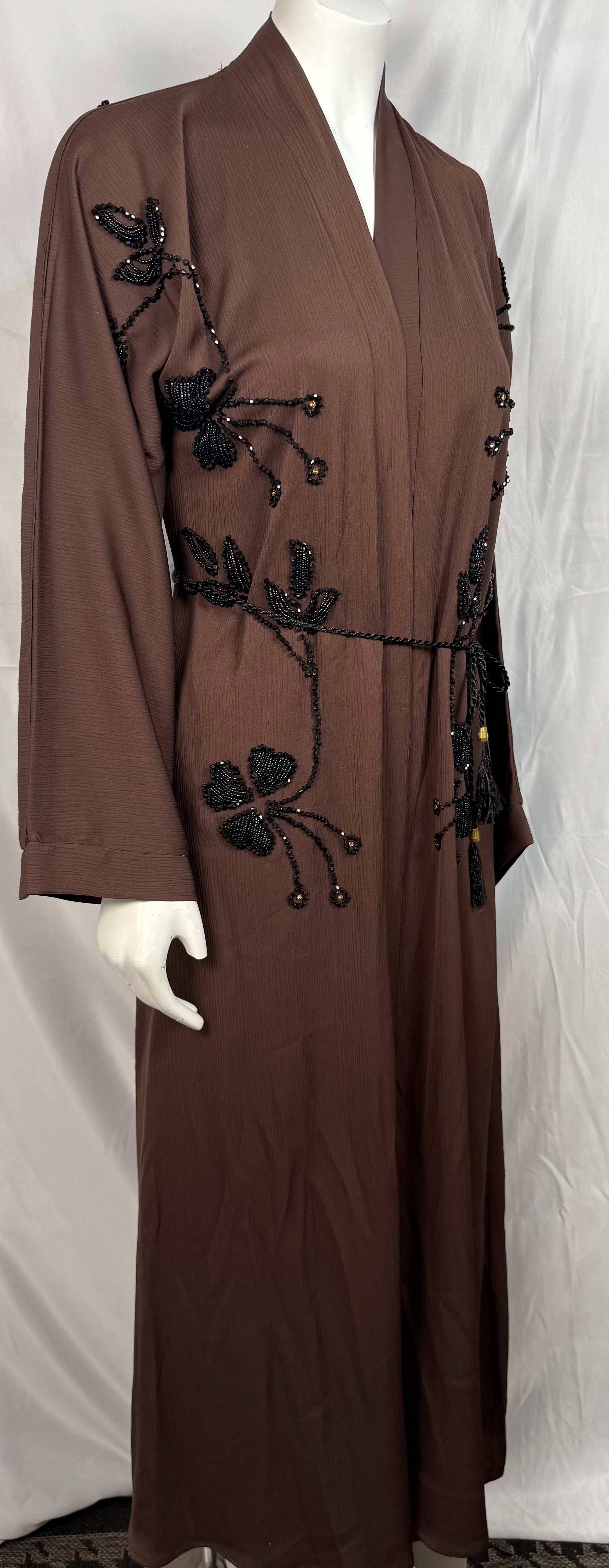 Ladies Brown Heavy Beaded Work
