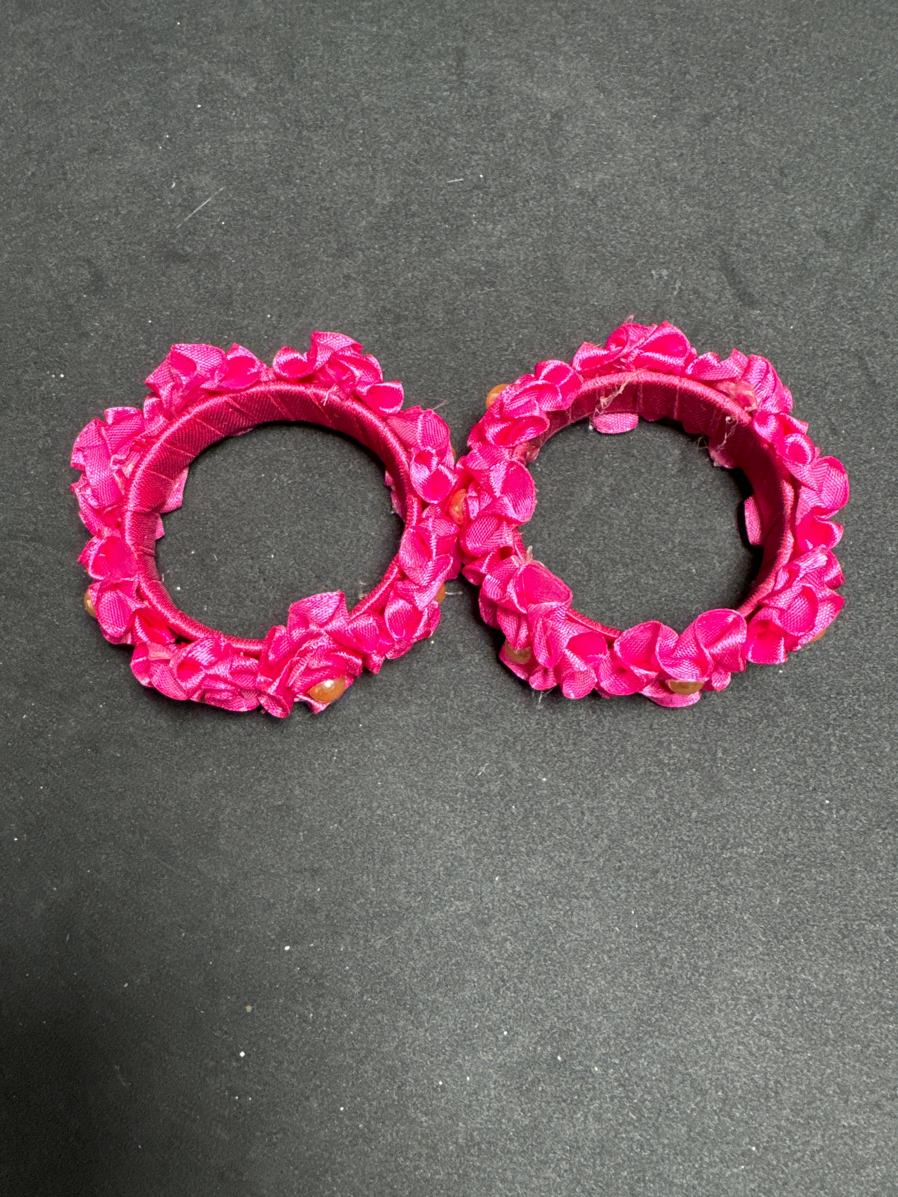 Pink flower kara set (Sold in pair)