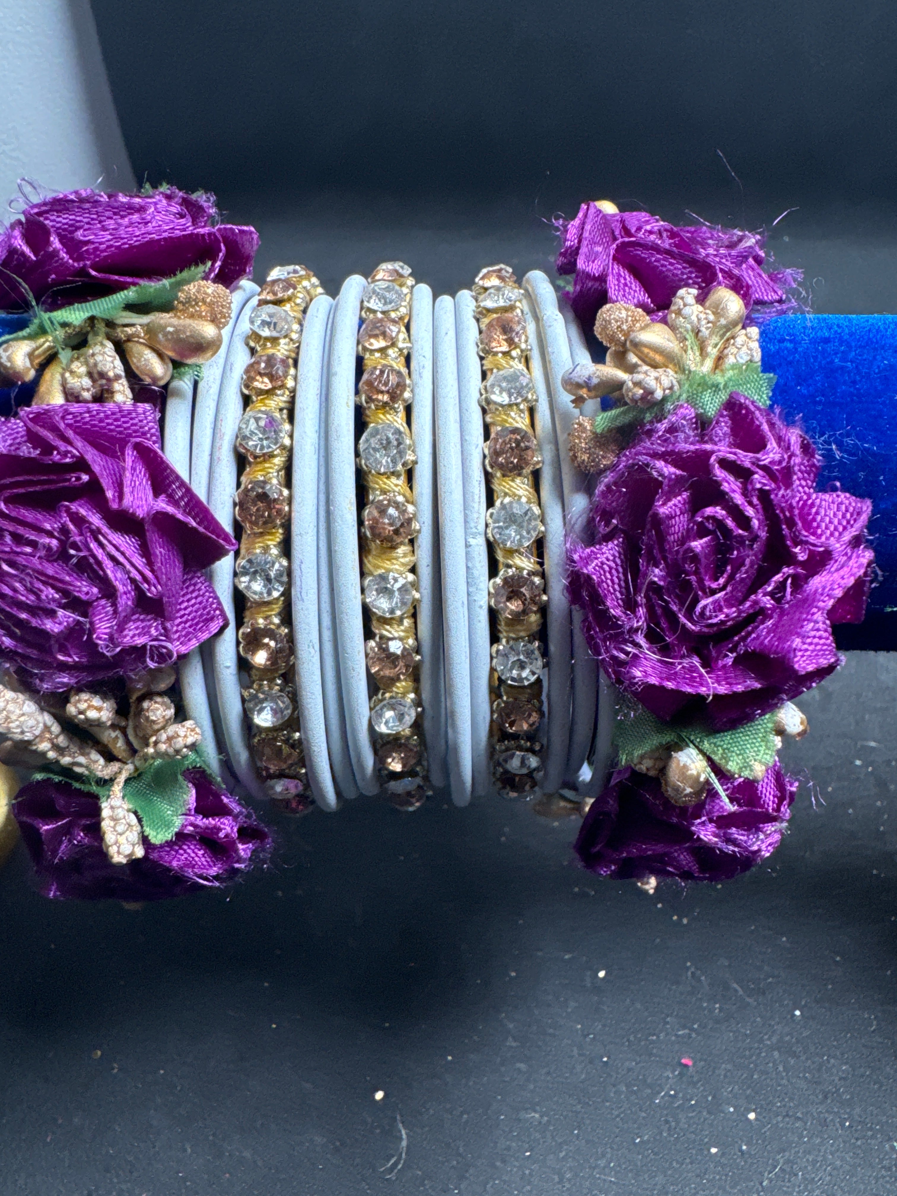 White purple bangles set FB32