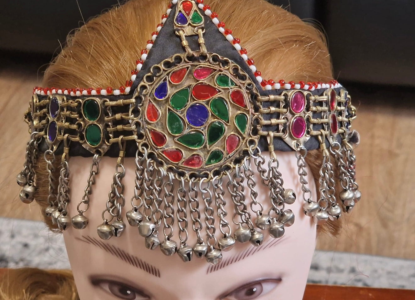 Afghan Handmade Oxidised Matha Patti, Tika, Headpiece For Women