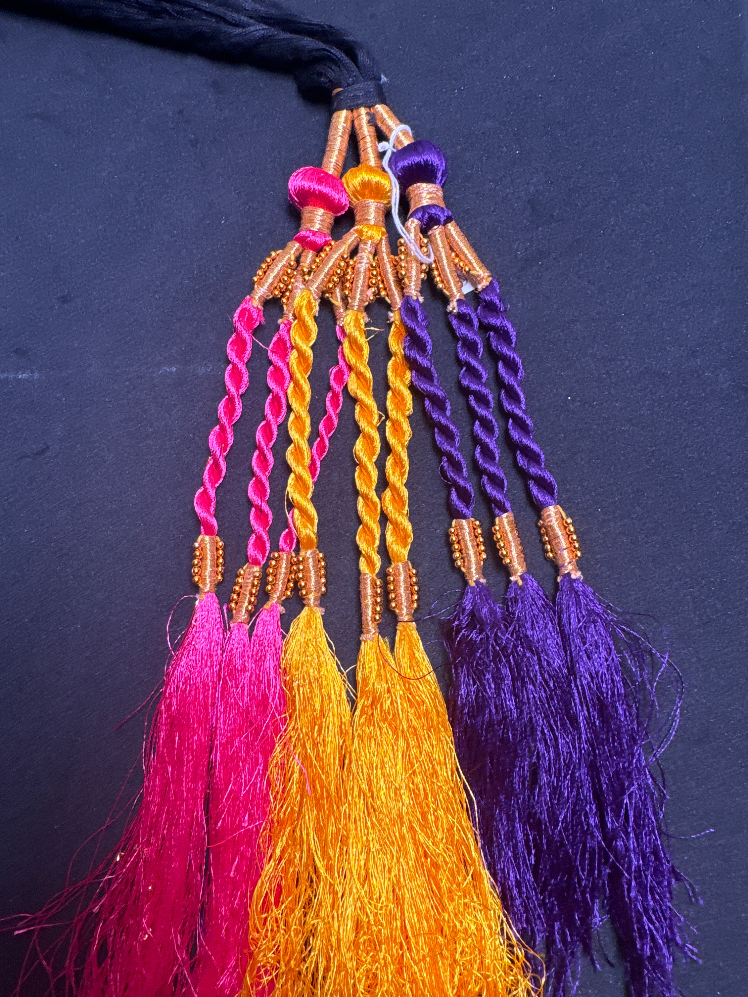 Black Parranda with multi colours   tassels SP30