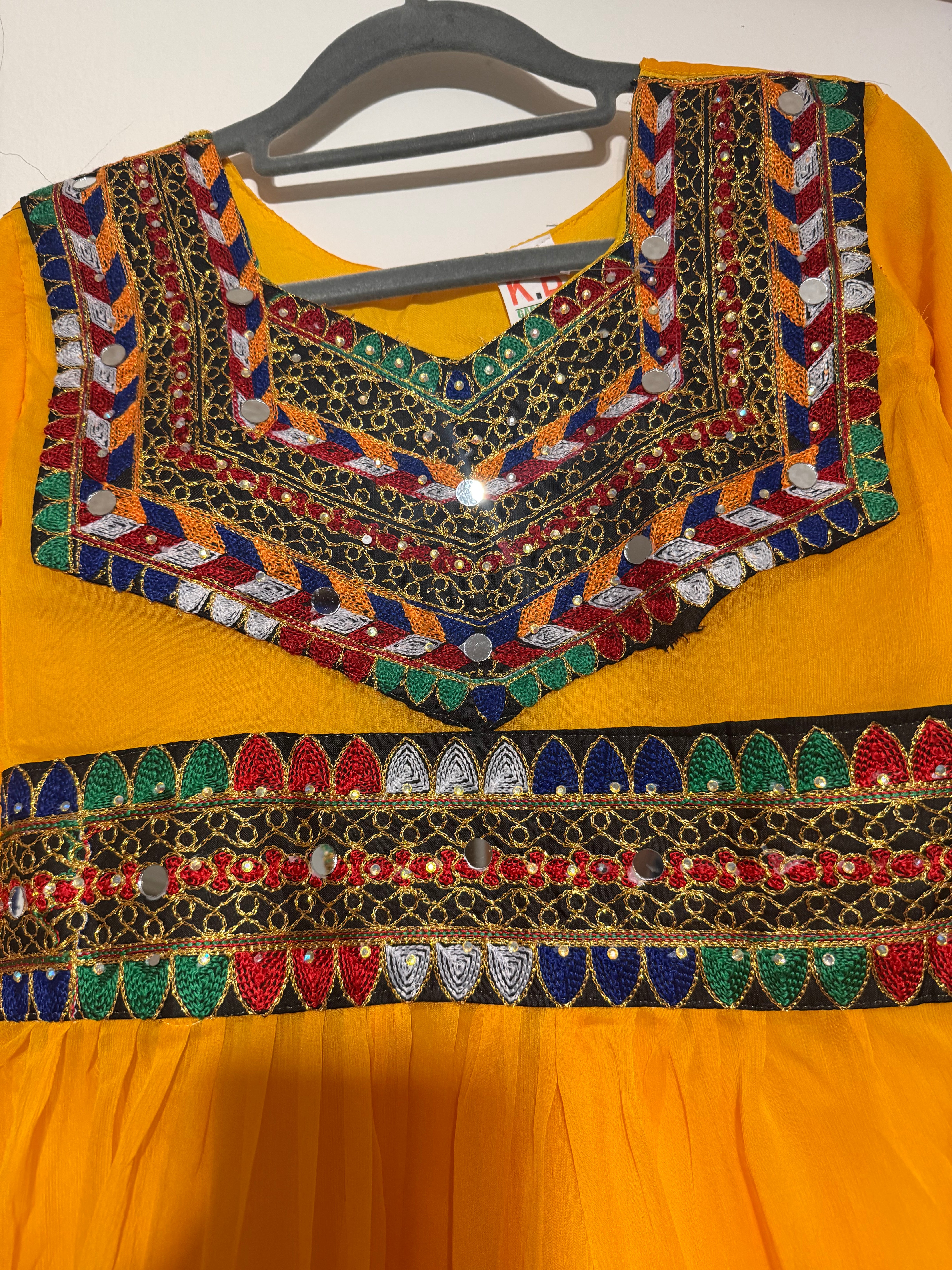 Afghan Style Girls Suit 3 Pcs For All Occasions/Events By Areeba'S Couture Casswg-10- Areeba's Couture