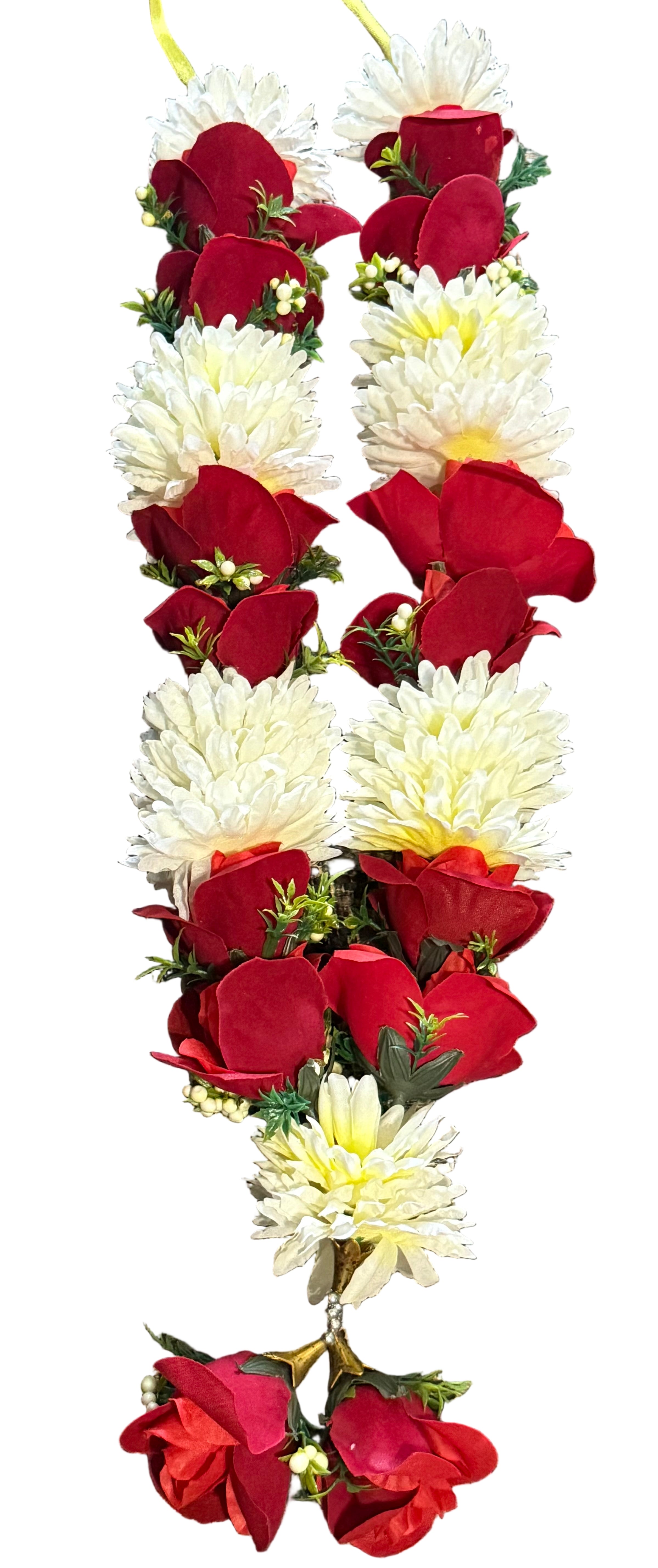 Garland, Hajj & Umrah, Marriage, Walima, Islamic Haar For All Special Occasions In White And Red Roses For Boys