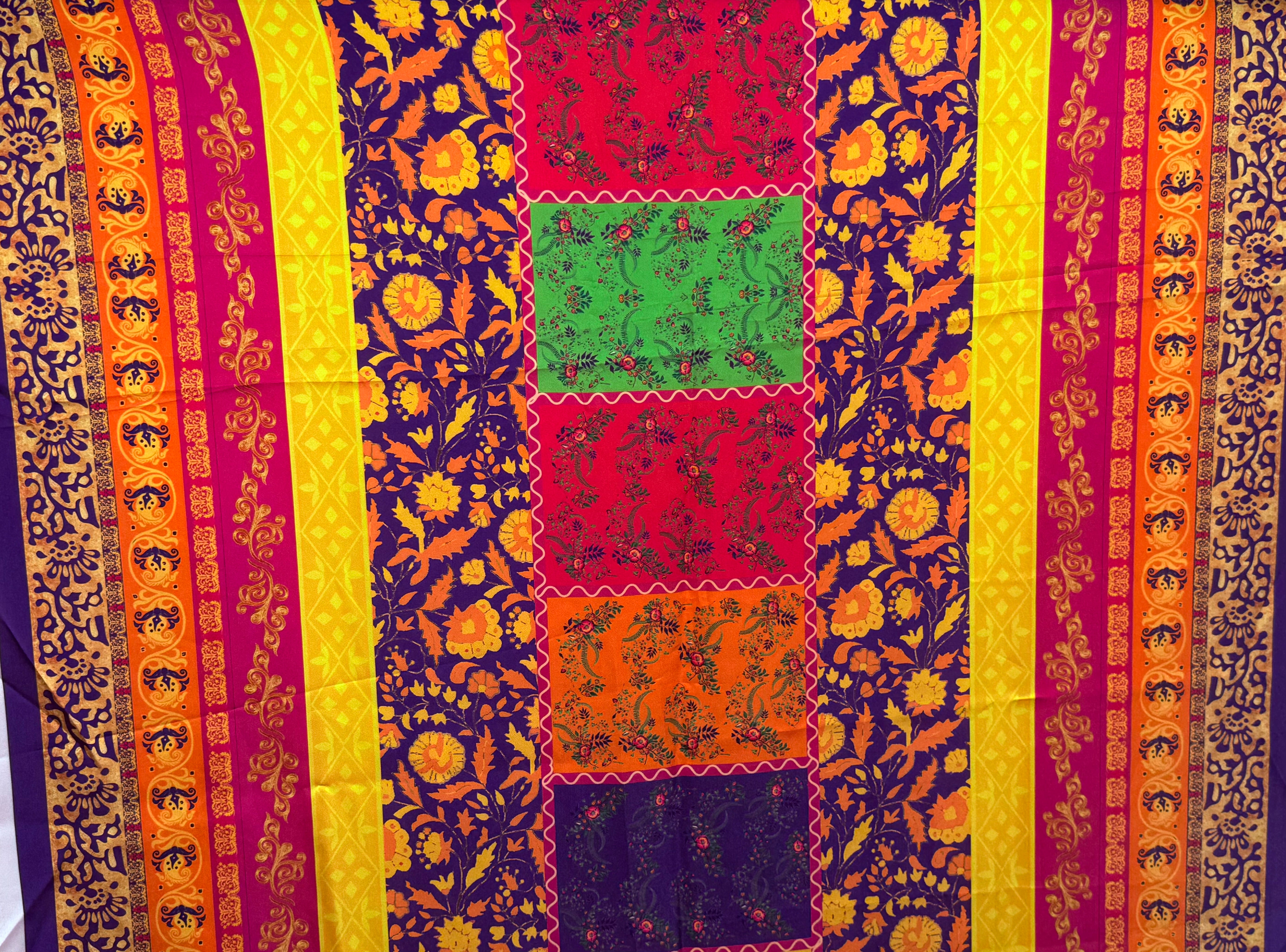 Silk Dupptta In Multi Colour Sd4 By Areeba'S Couture