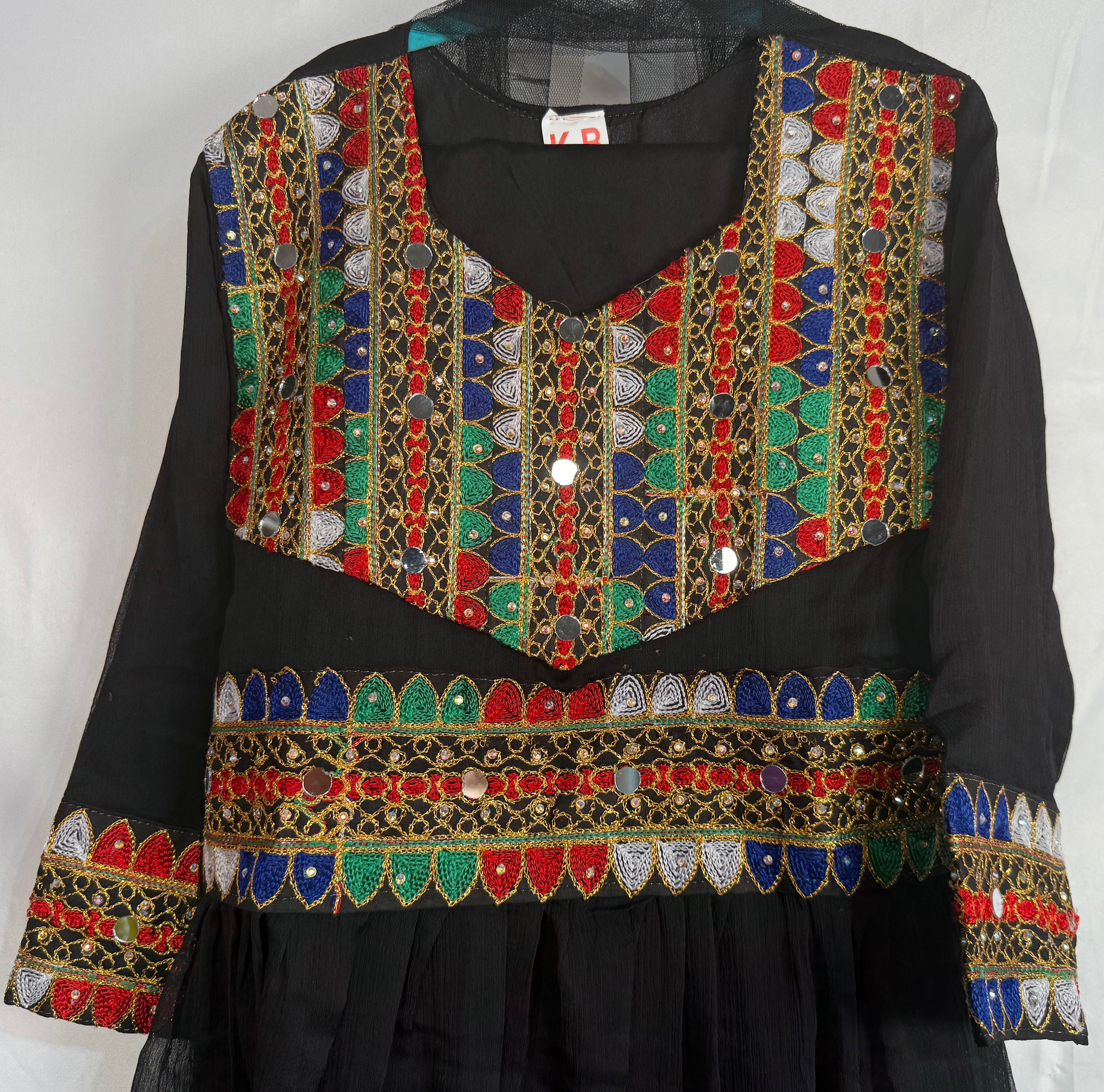 Afghan Style Girls Suit 3 Pcs For All Occasions/Events By Areeba'S Couture Casswg-1