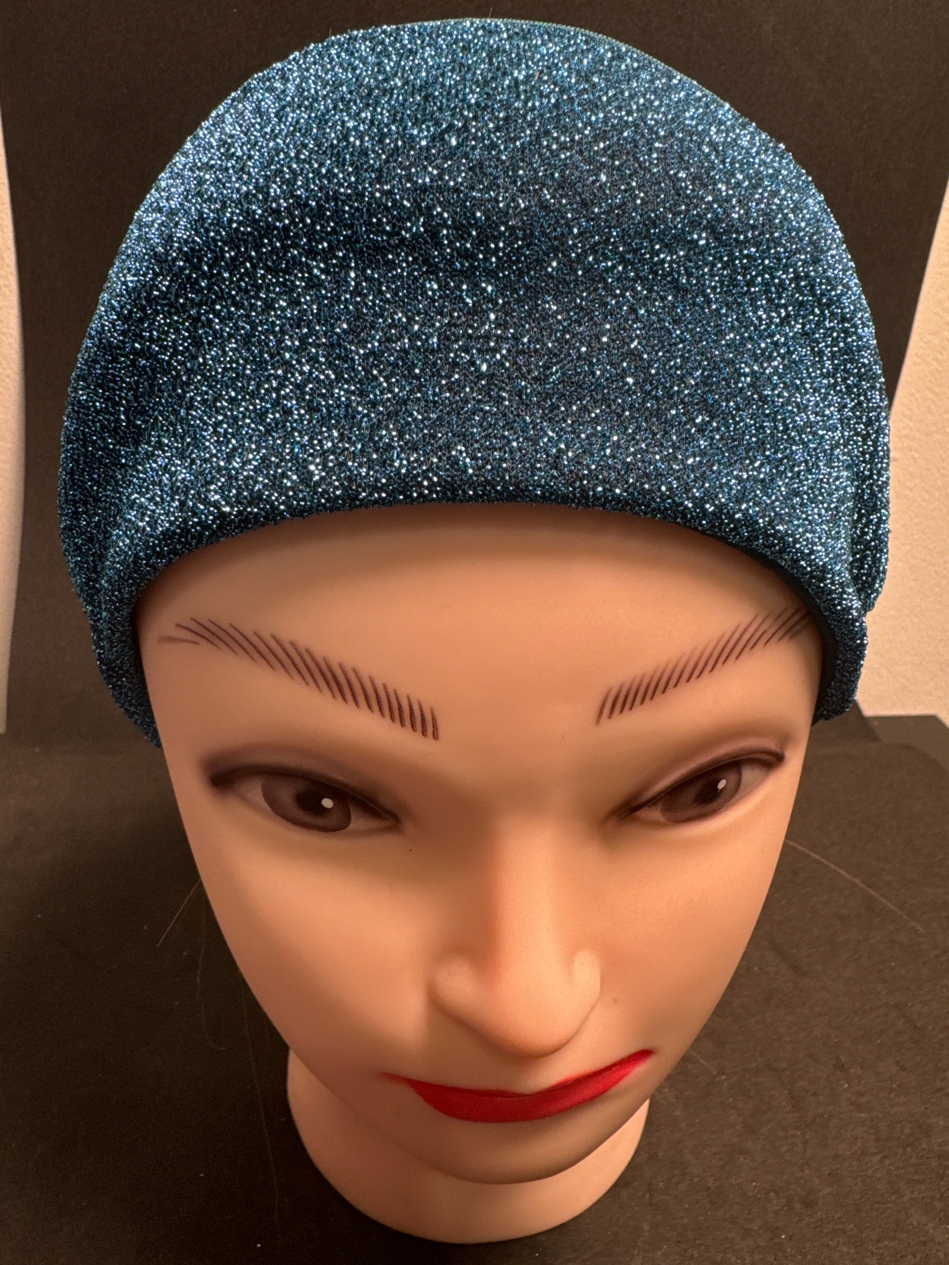 Premium Women Under Scarf Hijab TIE BACK Cap in blue colour HJP2