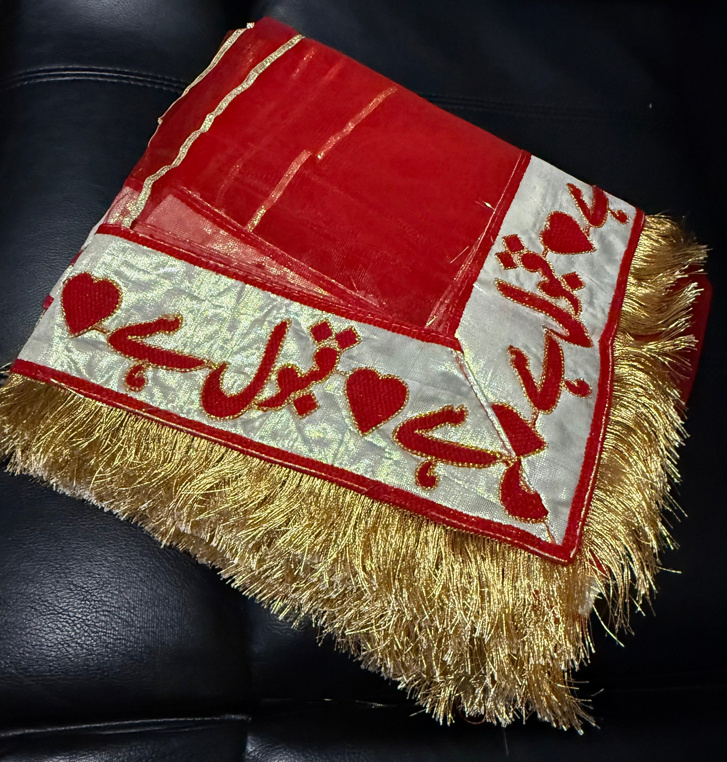 Red Colour "Qabool Hai" Dupatta In Premium Quality By Areeba'S Couture