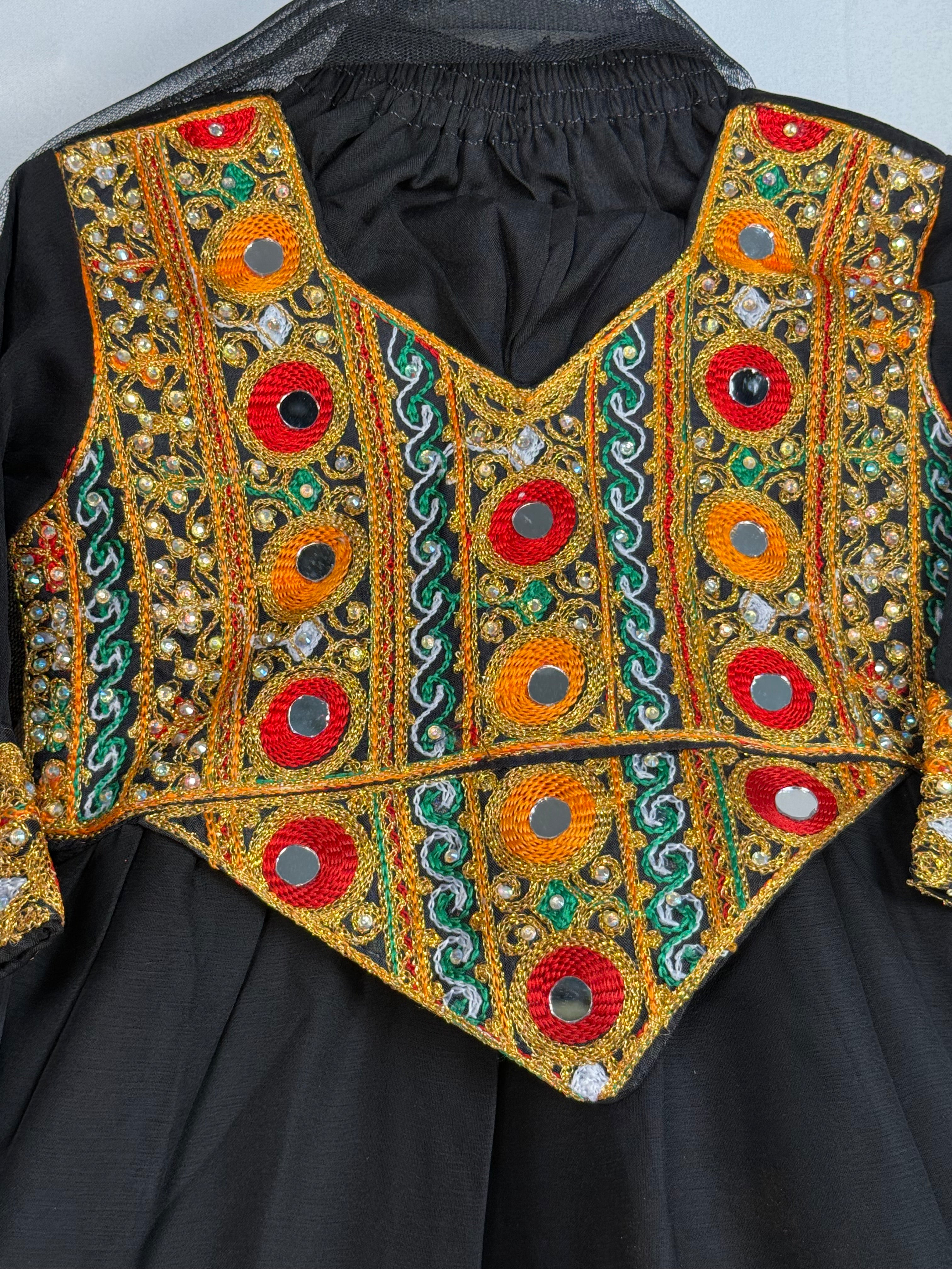 Afghan Style Girls Suit 3 Pcs For All Occasions/Events By Areeba'S Couture Casswg-7