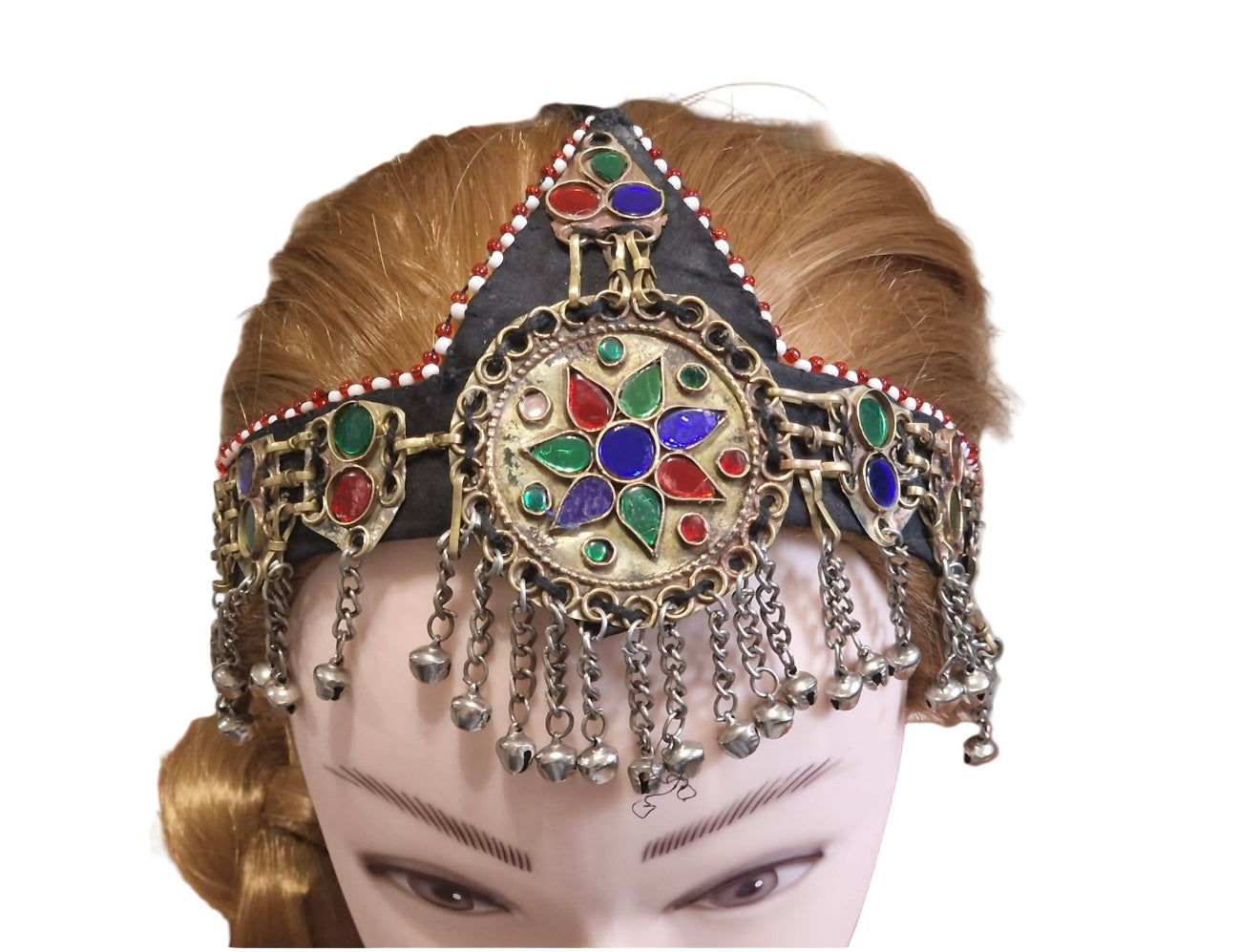 Afghan Handmade Oxidised Matha Patti, Tika, Headpiece For Women