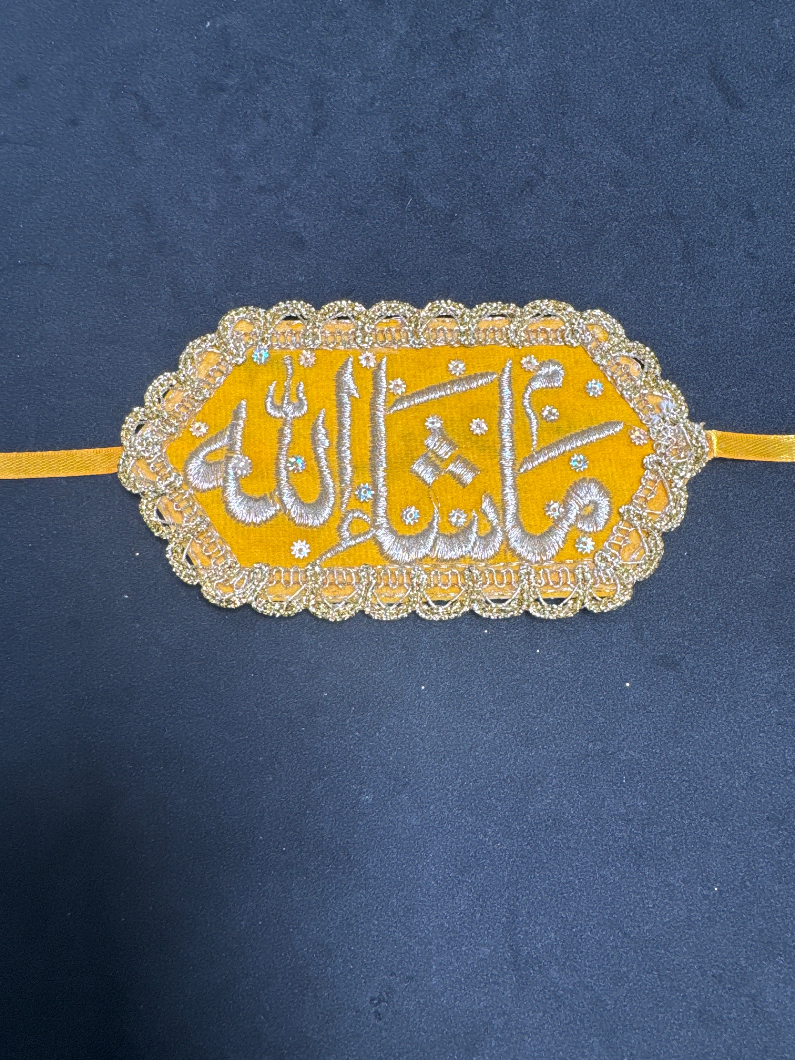 Imam Zaman/Wedding armband - "Maa Shaa Allah" in Yellow