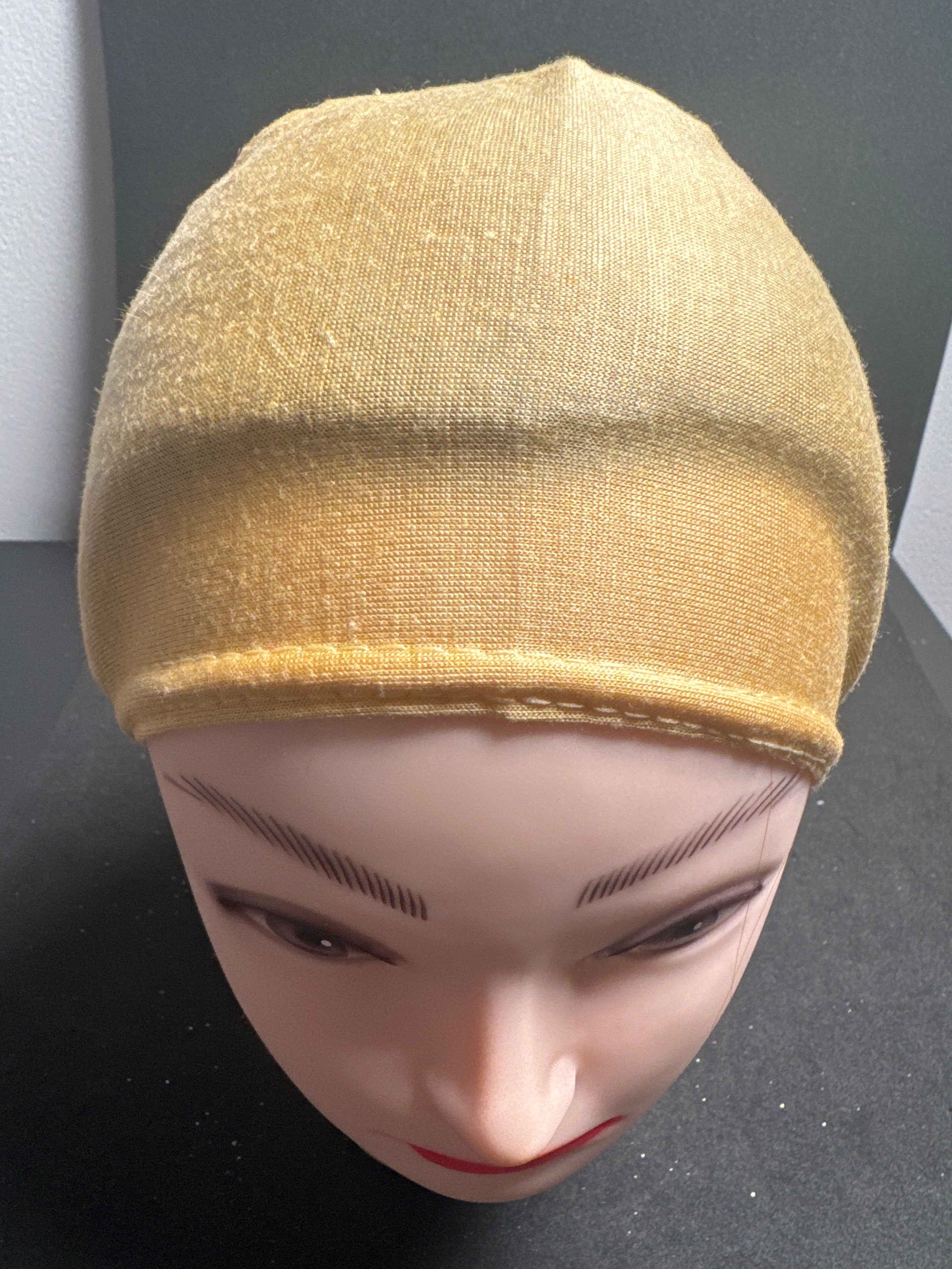 Beige jersy Fabric hijab cap HC45