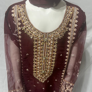 Girls maroon DBJJ06- Areeba's Couture