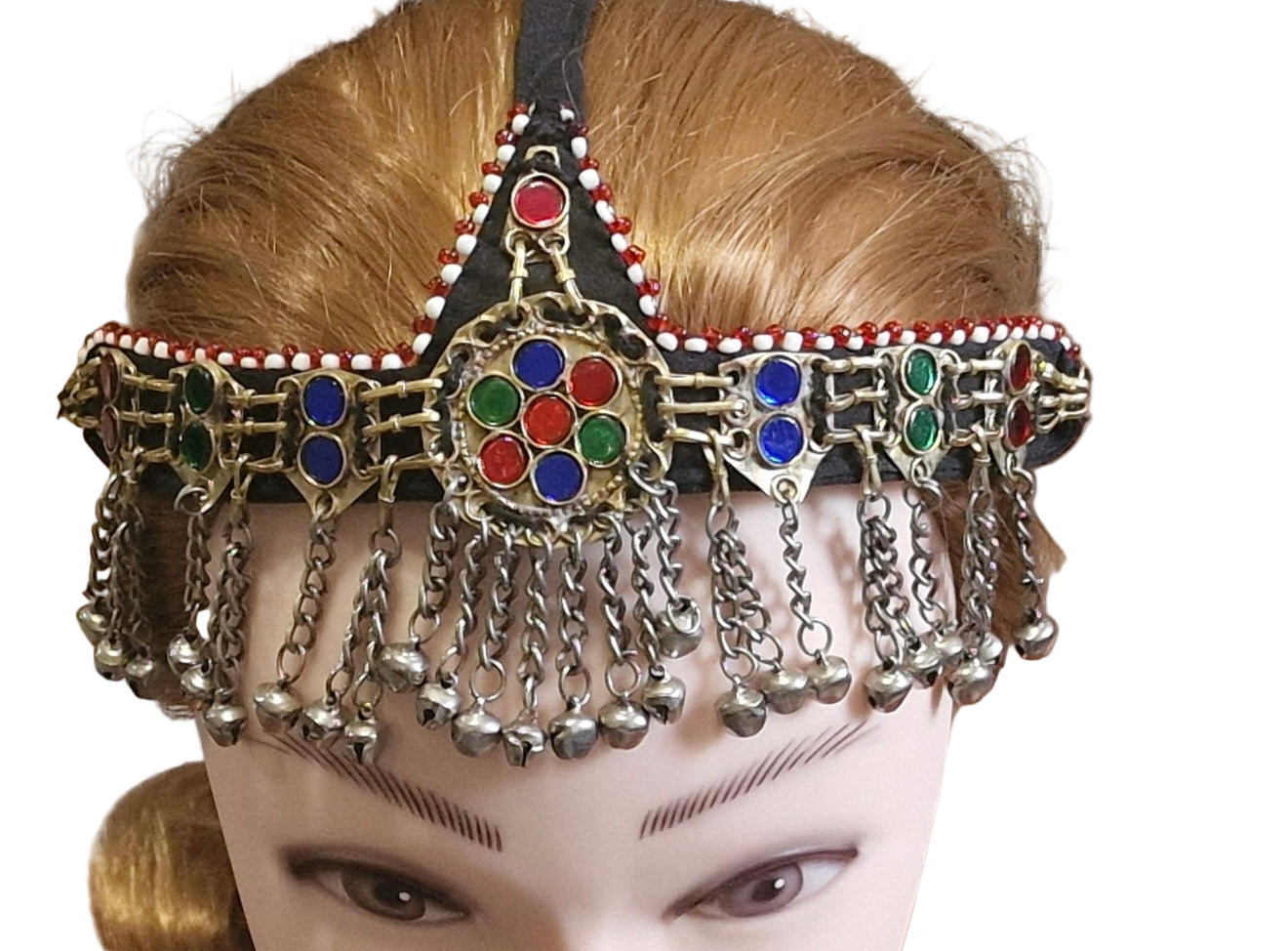 Afghan Handmade Oxidised Matha Patti, Tika, Headpiece For Women