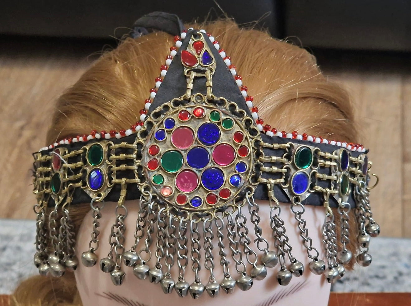 Afghan Handmade Oxidised Matha Patti, Tika, Headpiece For Women