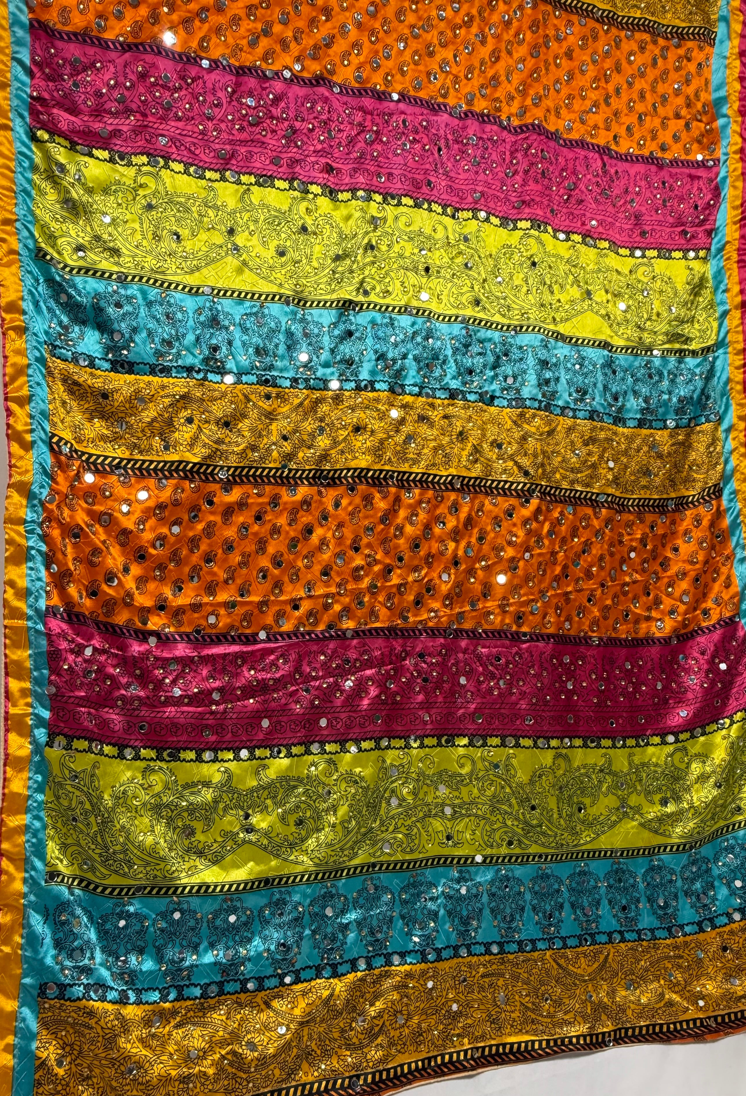 Silk Dupptta In Multi Colour Sd14 By Areeba'S Couture