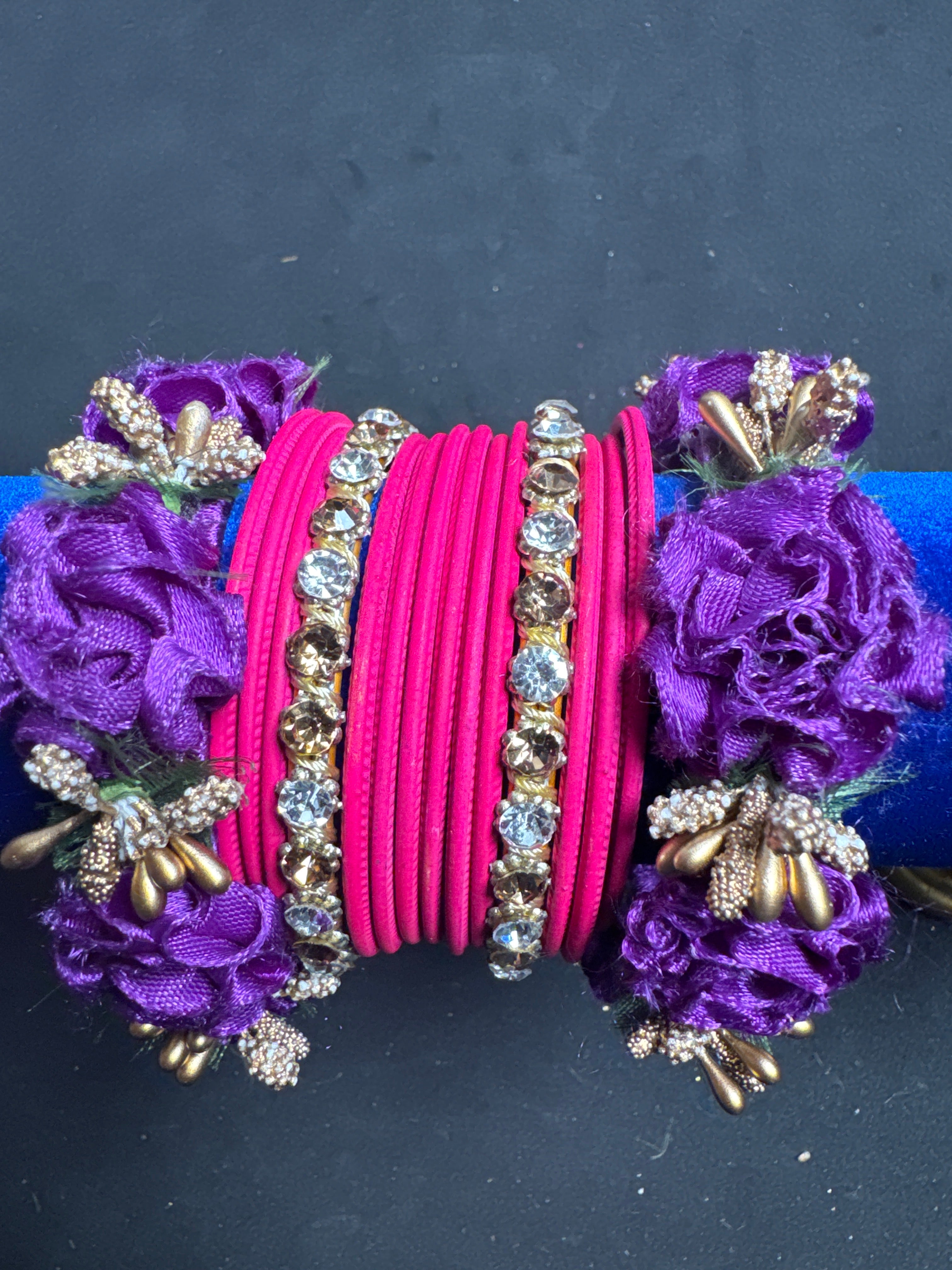 Purple pink bangle set FB20