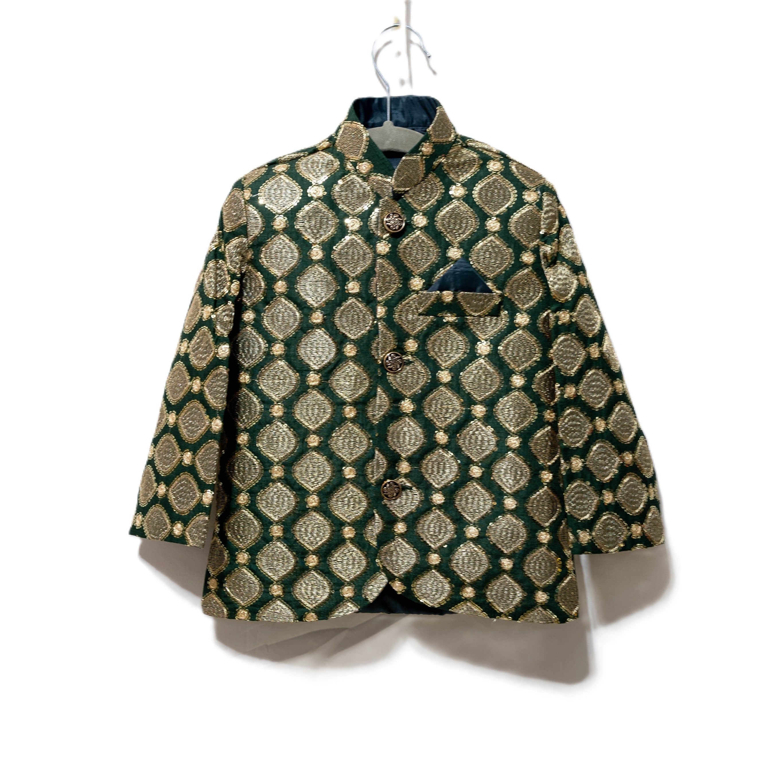 Fancy sherwani coat green