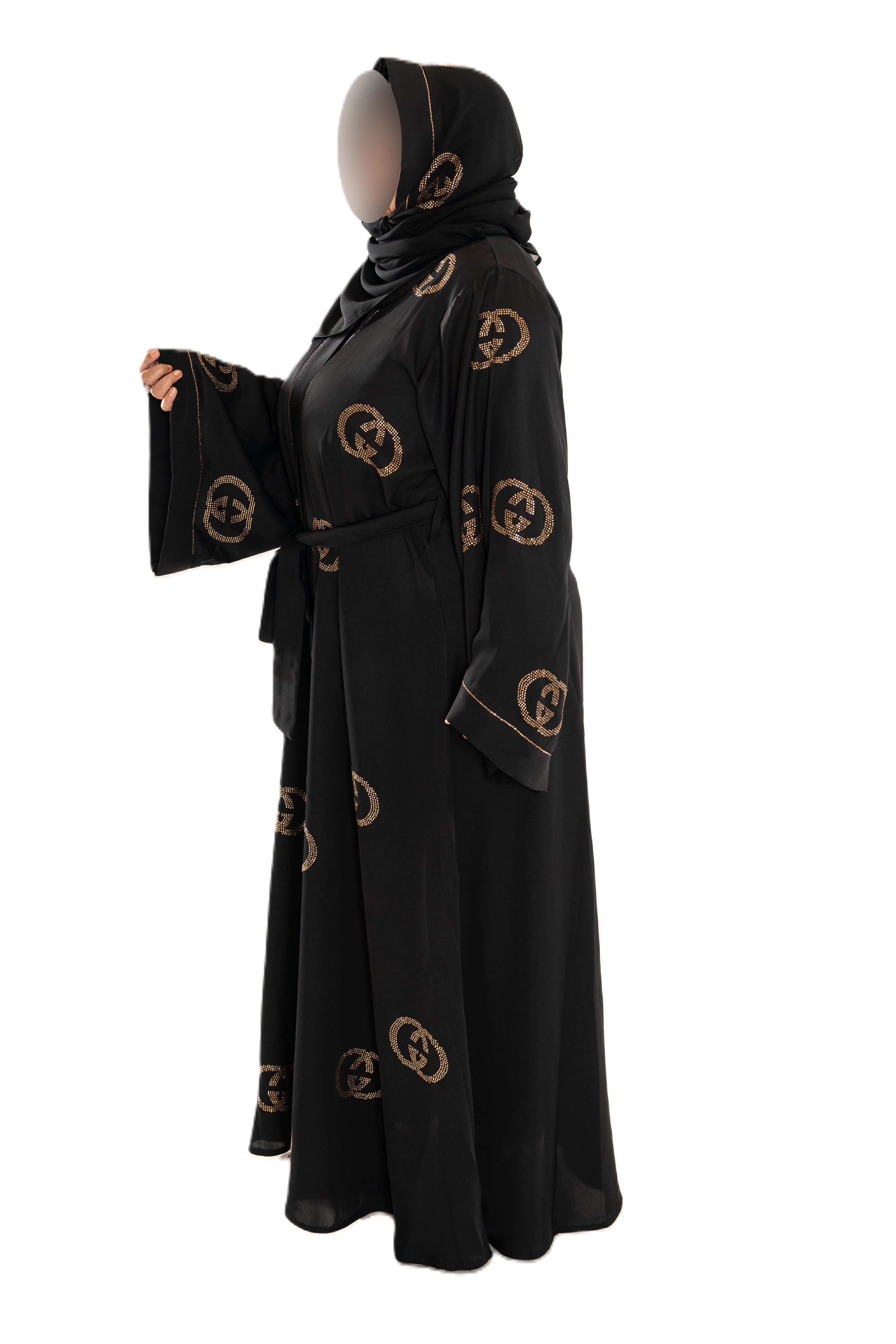 Black DMC brand abaya