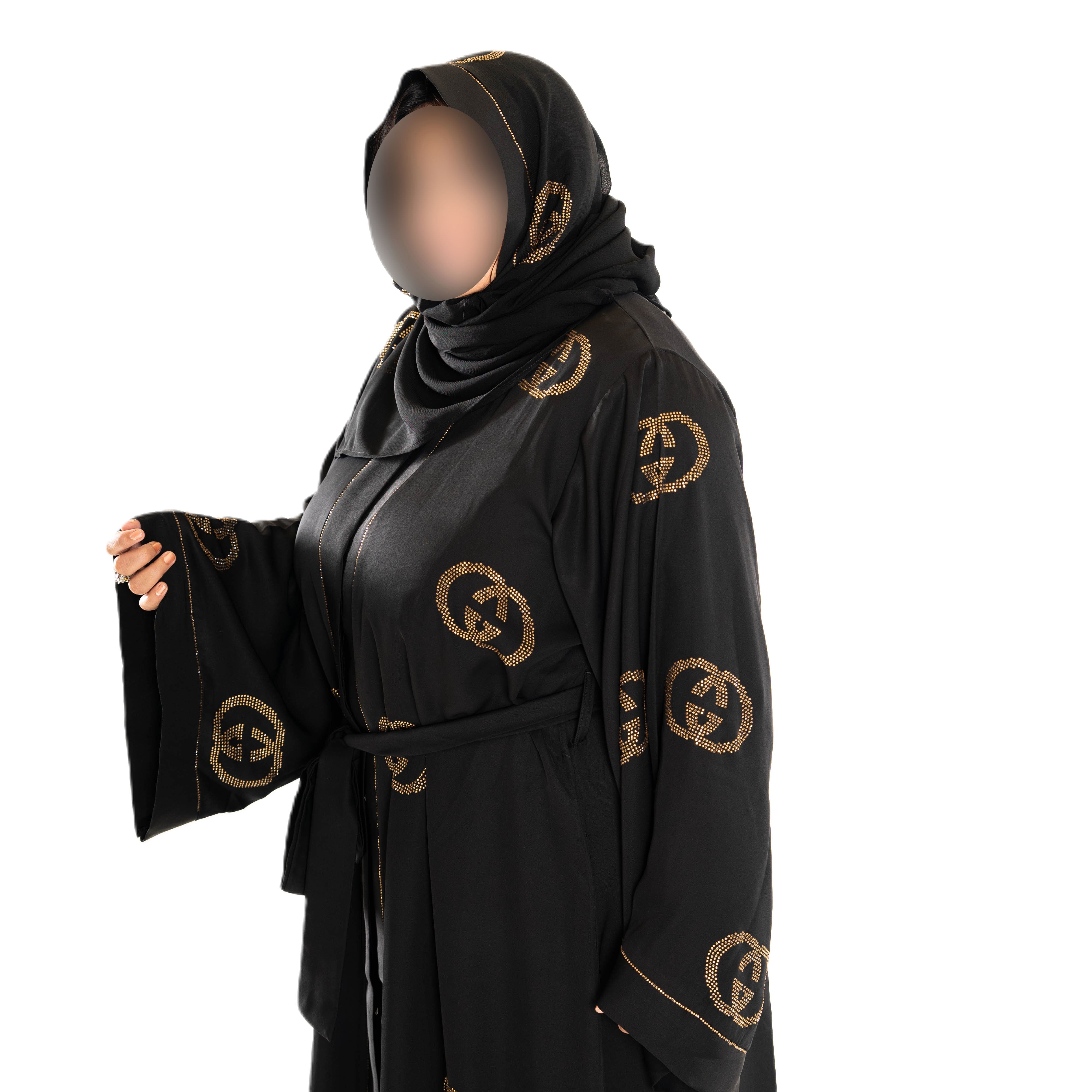 Black DMC brand abaya