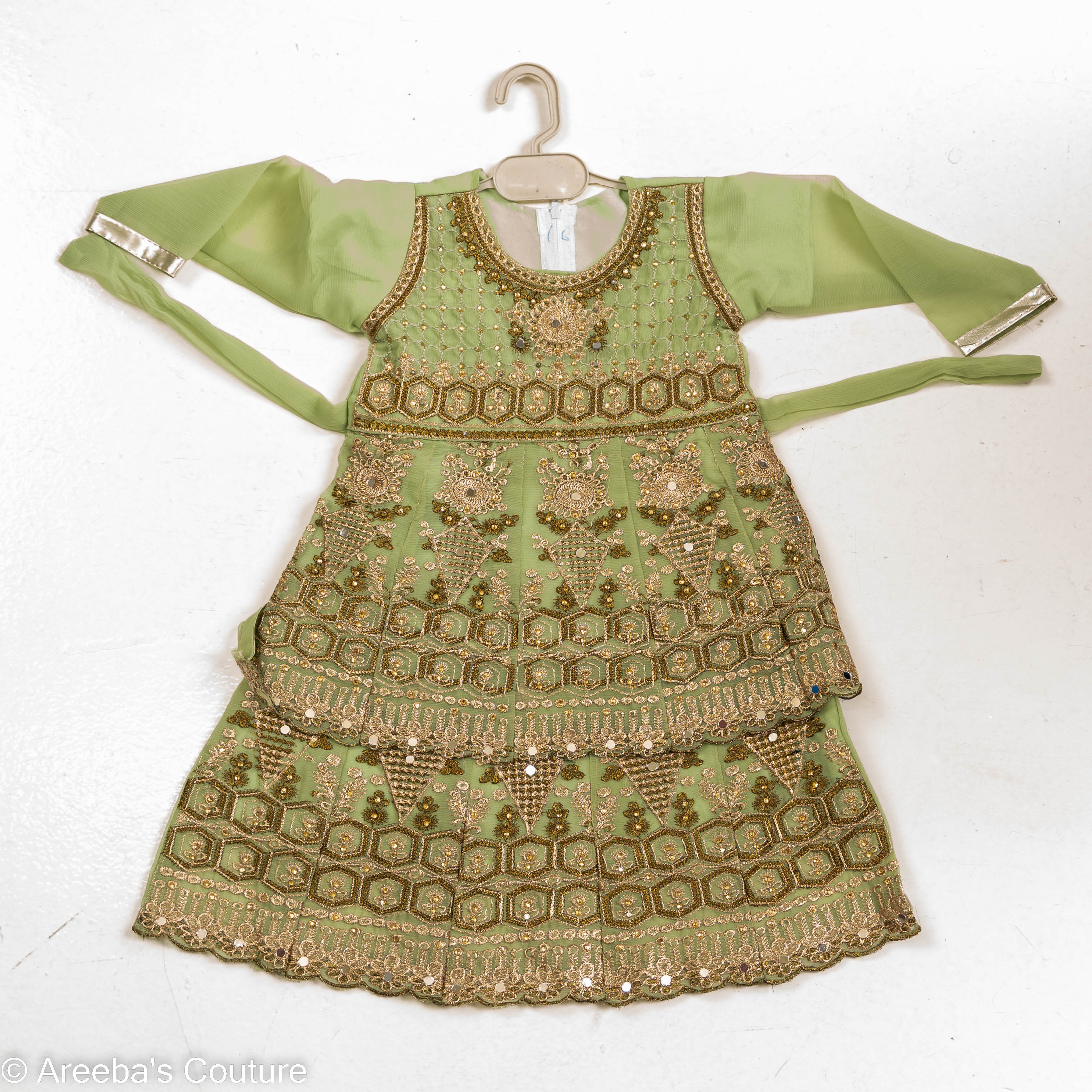 Mint green lehnga set