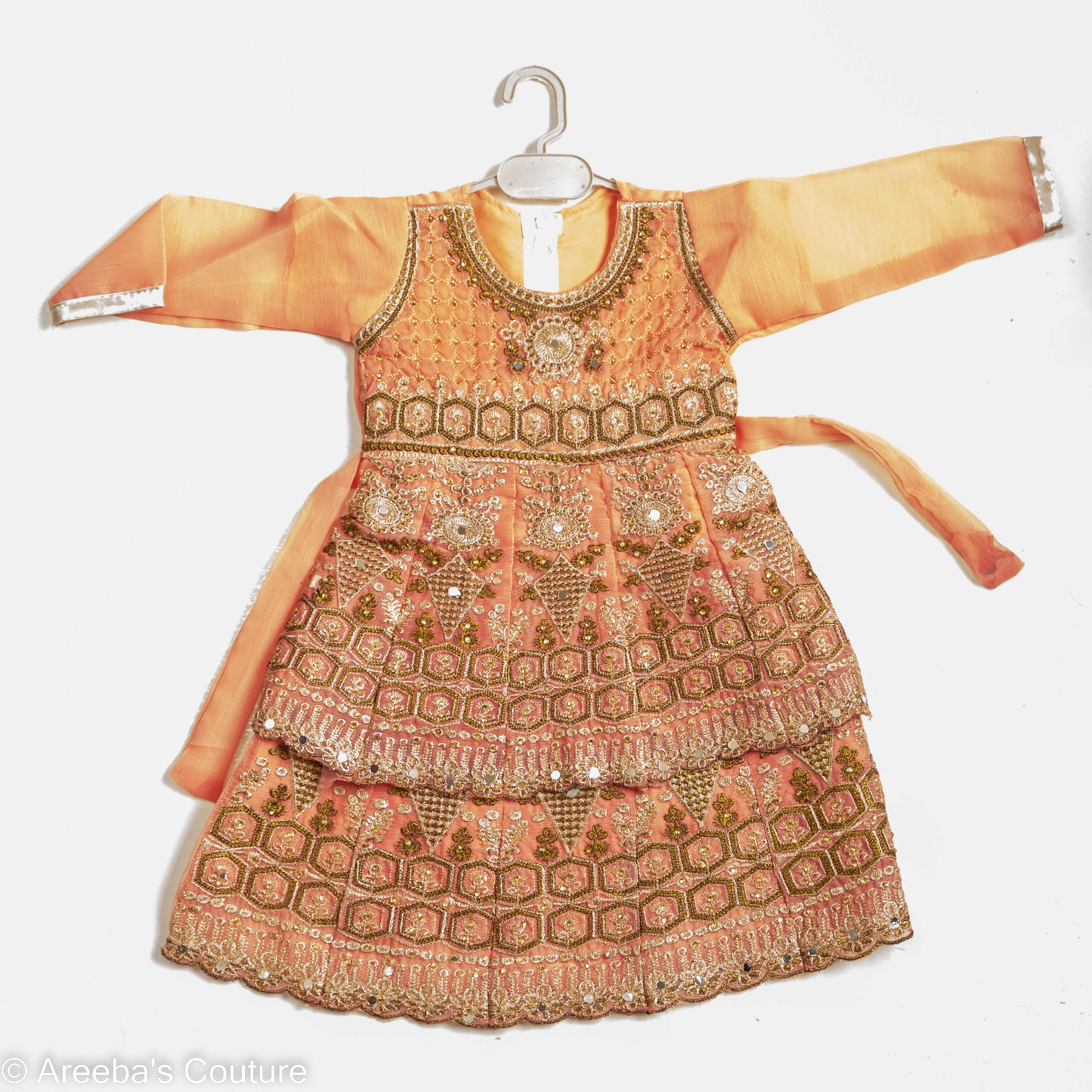 Peach lehnga set