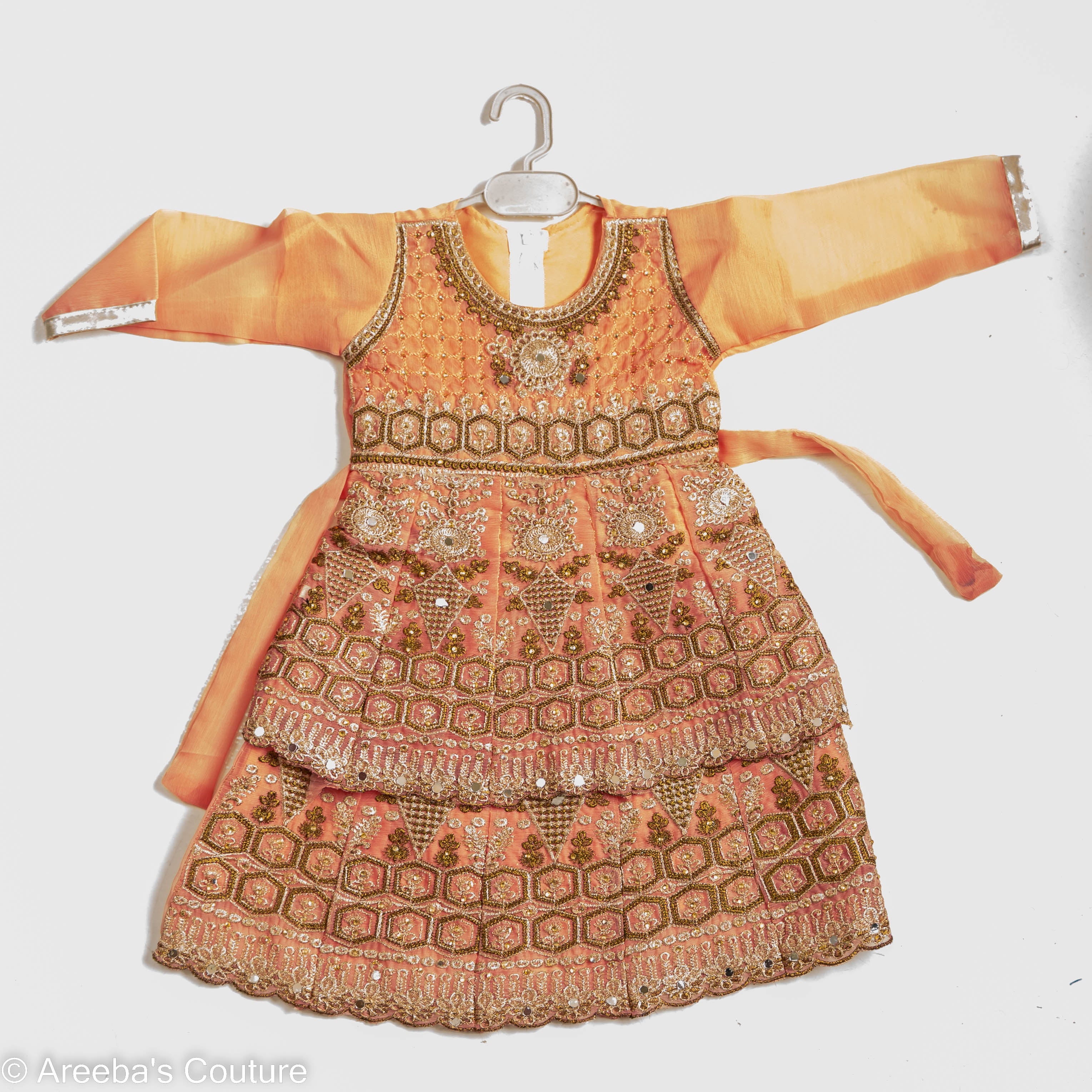 Peach lehnga set