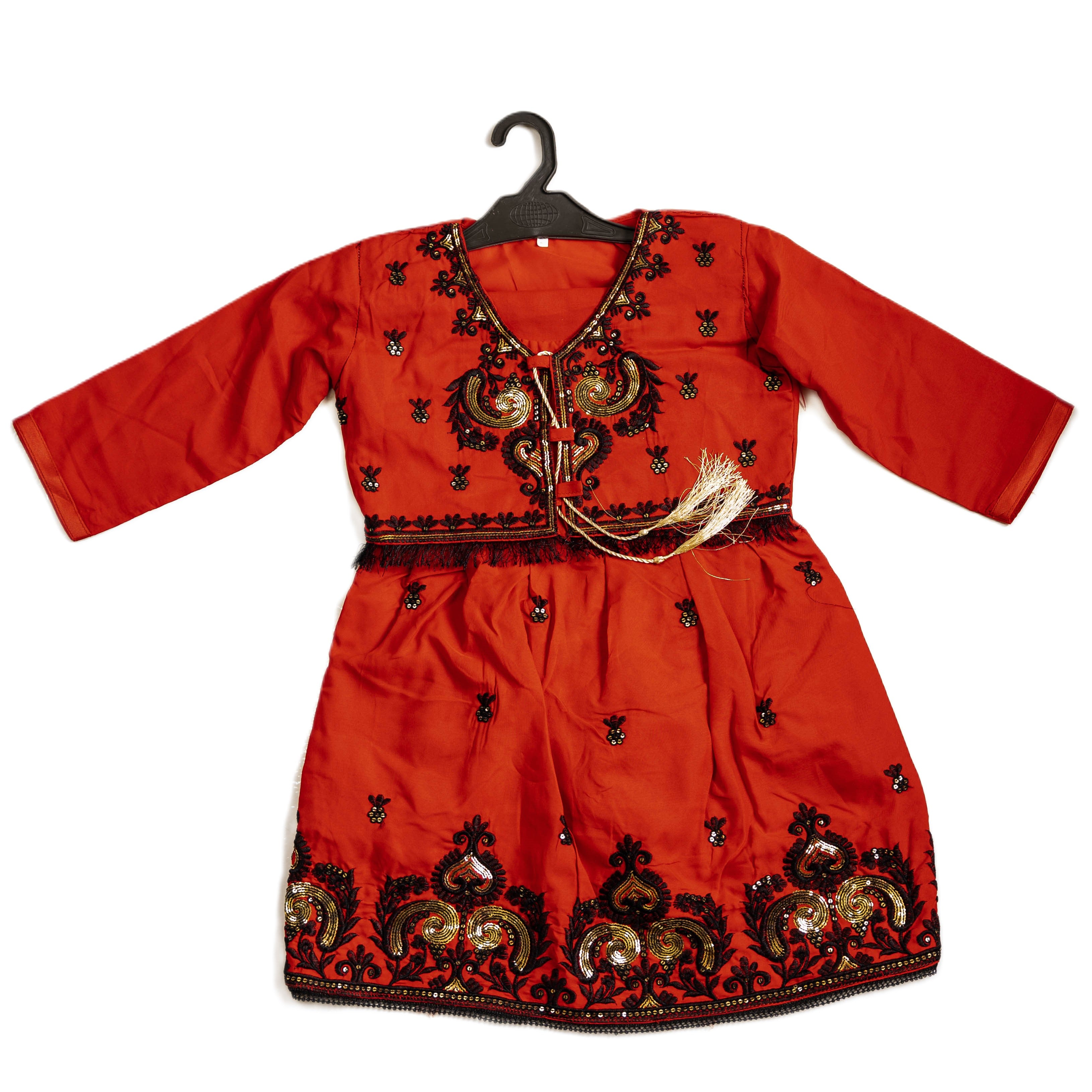 Red cotton frock set