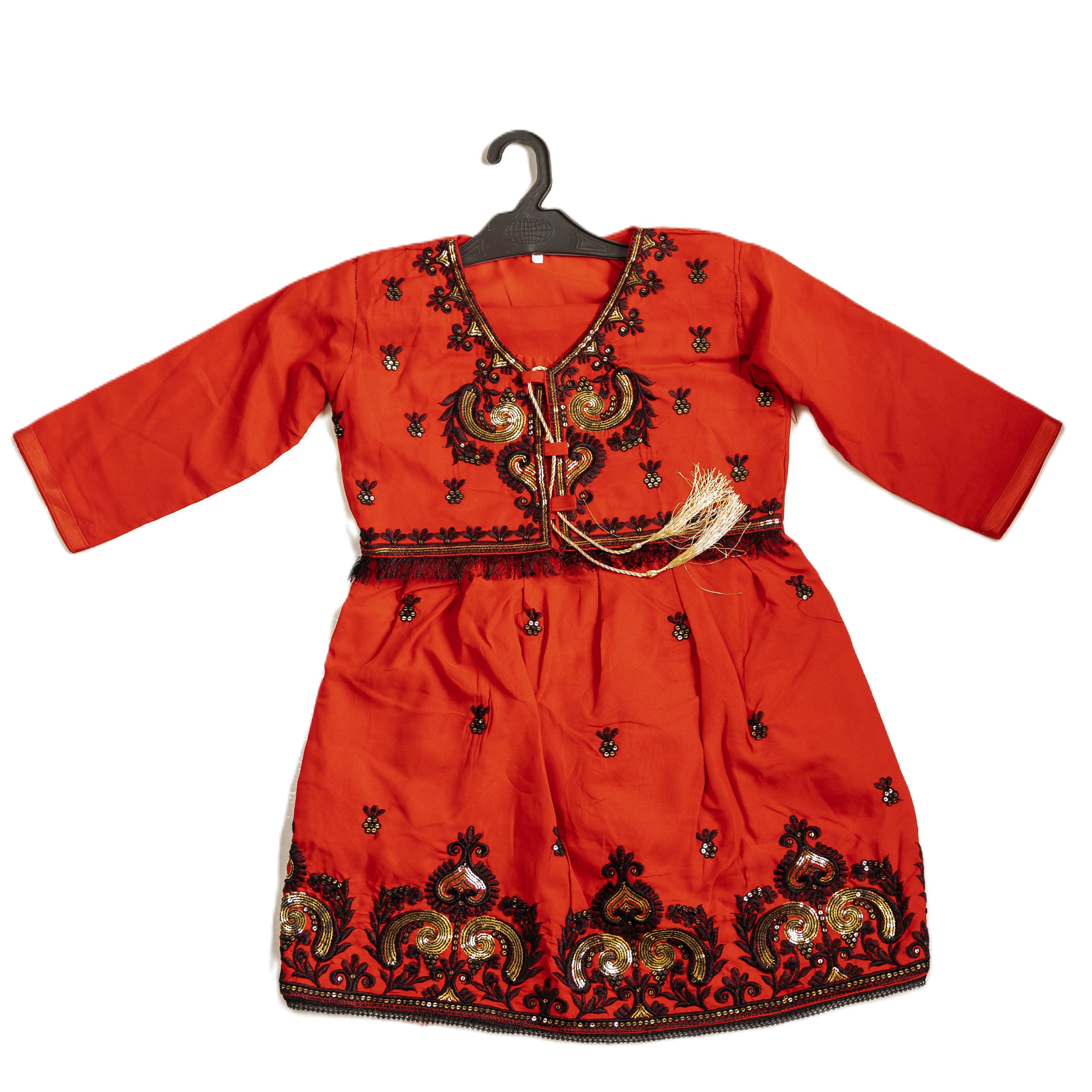 Red cotton frock set