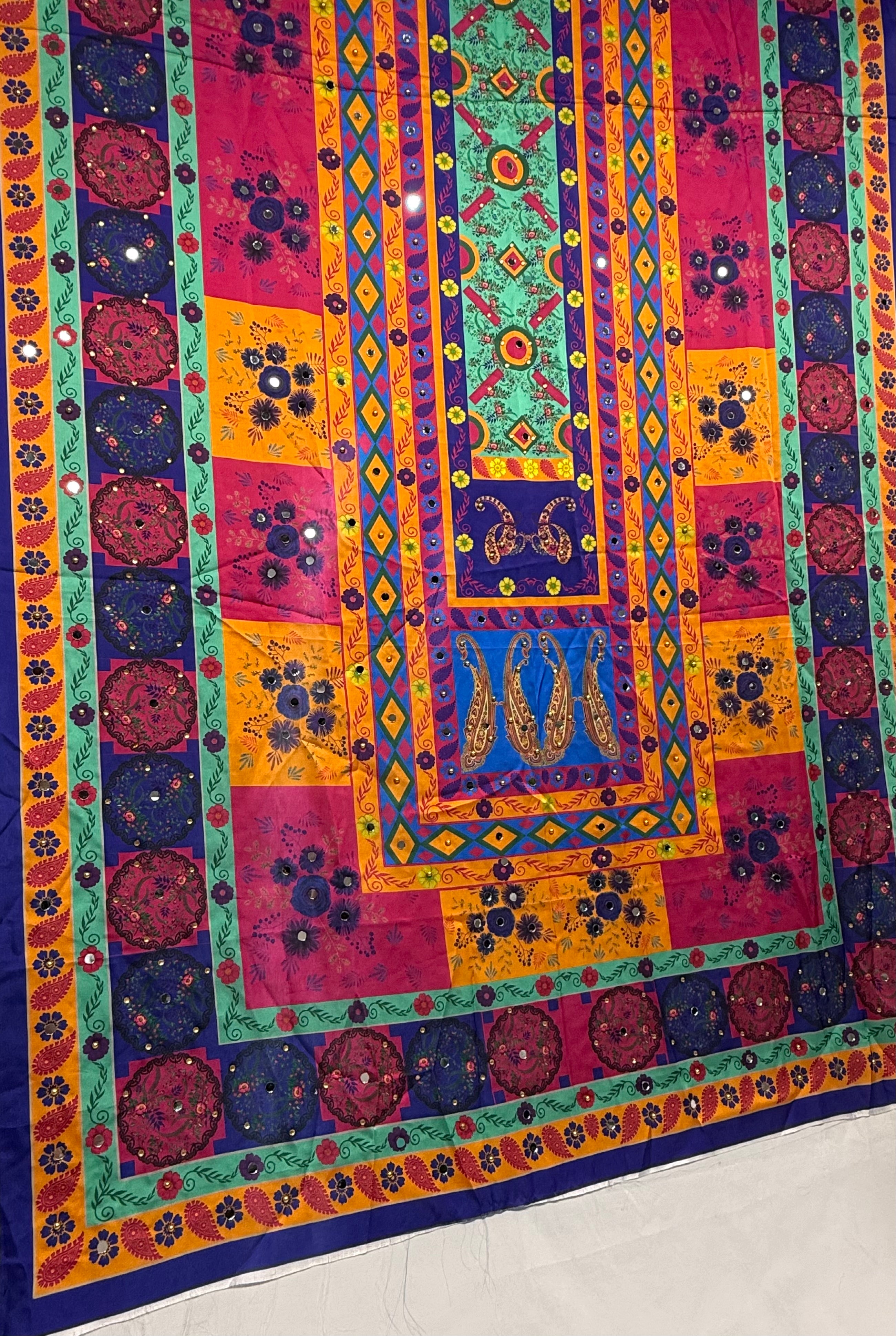 Silk Dupptta In Multi Colour Sd11 By Areeba'S Couture