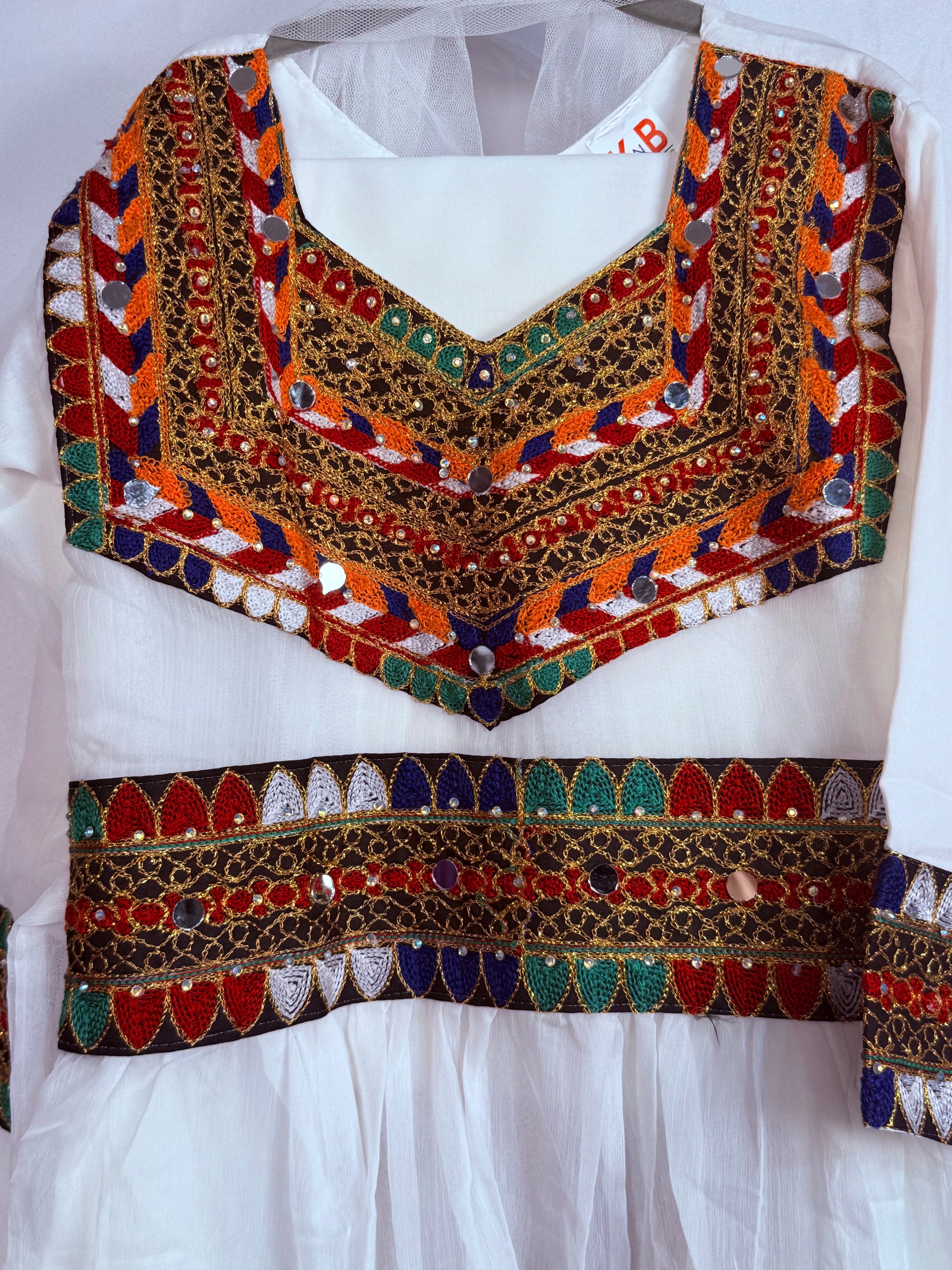 Afghan Style Girls Suit 3 Pcs For All Occasions/Events By Areeba'S Couture Casswg-2