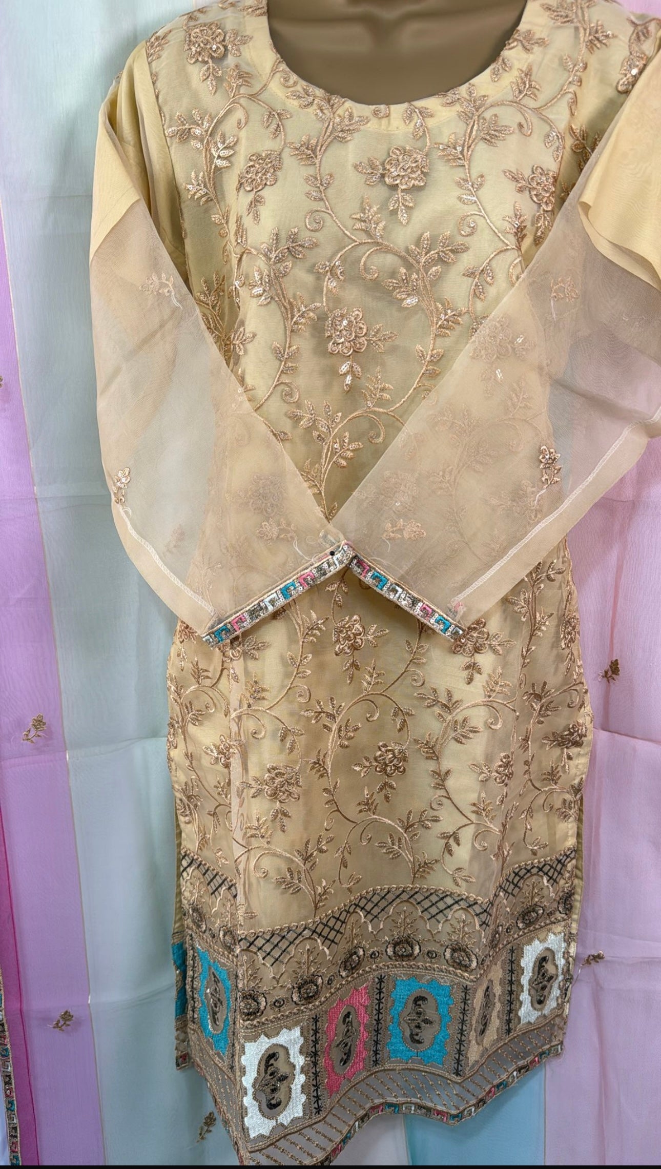 Soft organza suit