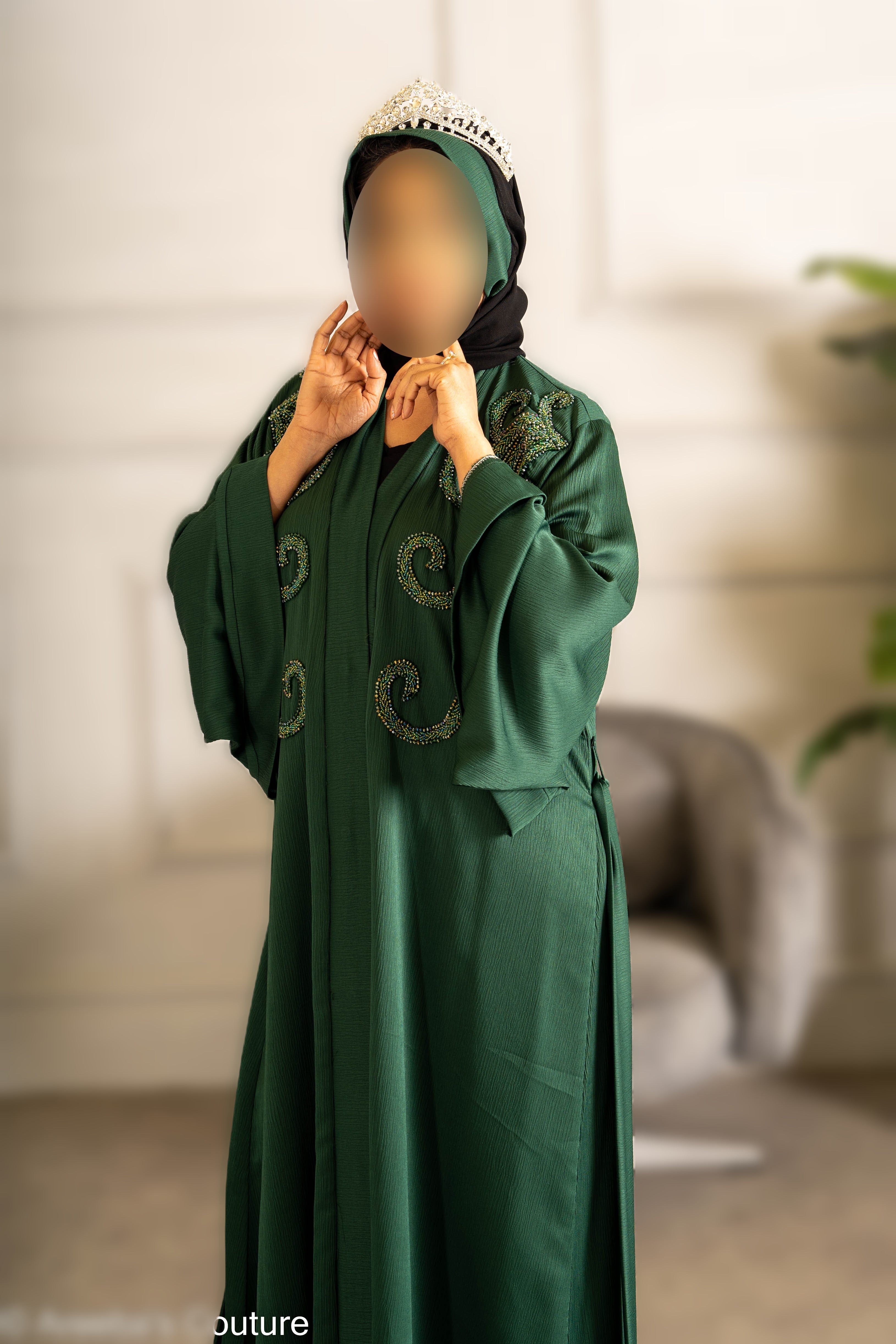 Pearl embroidered Abaya