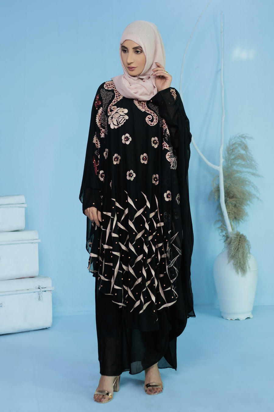 Butterfly Aamira Abaya- Areeba's Couture