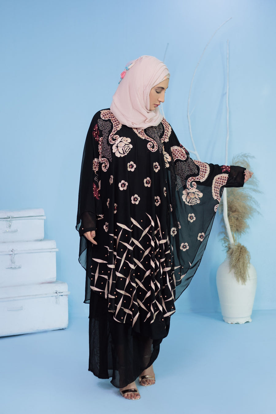 Butterfly Aamira Abaya- Areeba's Couture