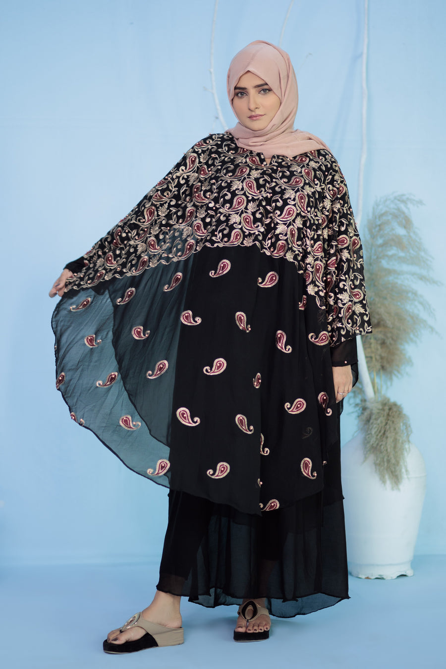 Butterfly Aamira Abaya v1- Areeba's Couture